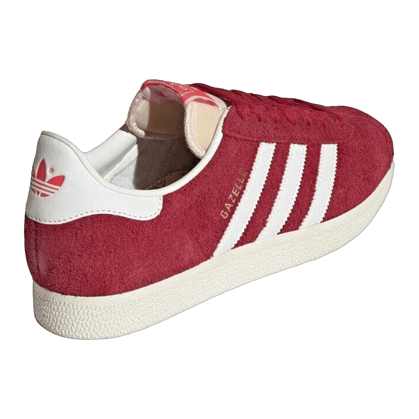 adidas Gazelle Team Victory Red Off White Cream White Back IF9652