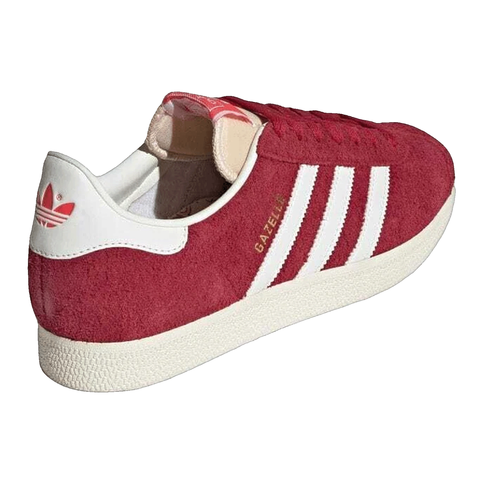 adidas Gazelle Team Victory Red Off White Cream White Back IF9652