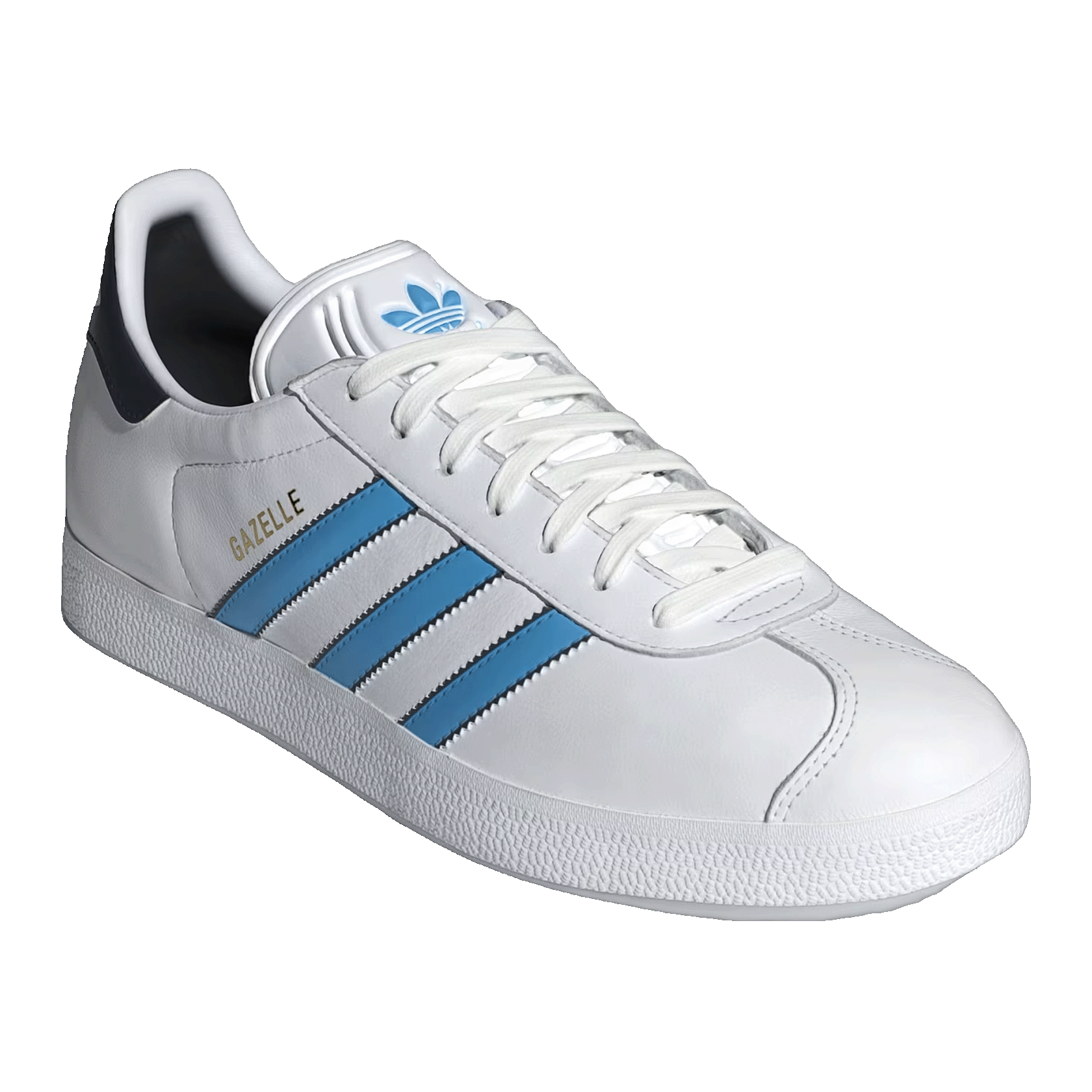 adidas Gazelle White Semi Blue Burst Side IG6210