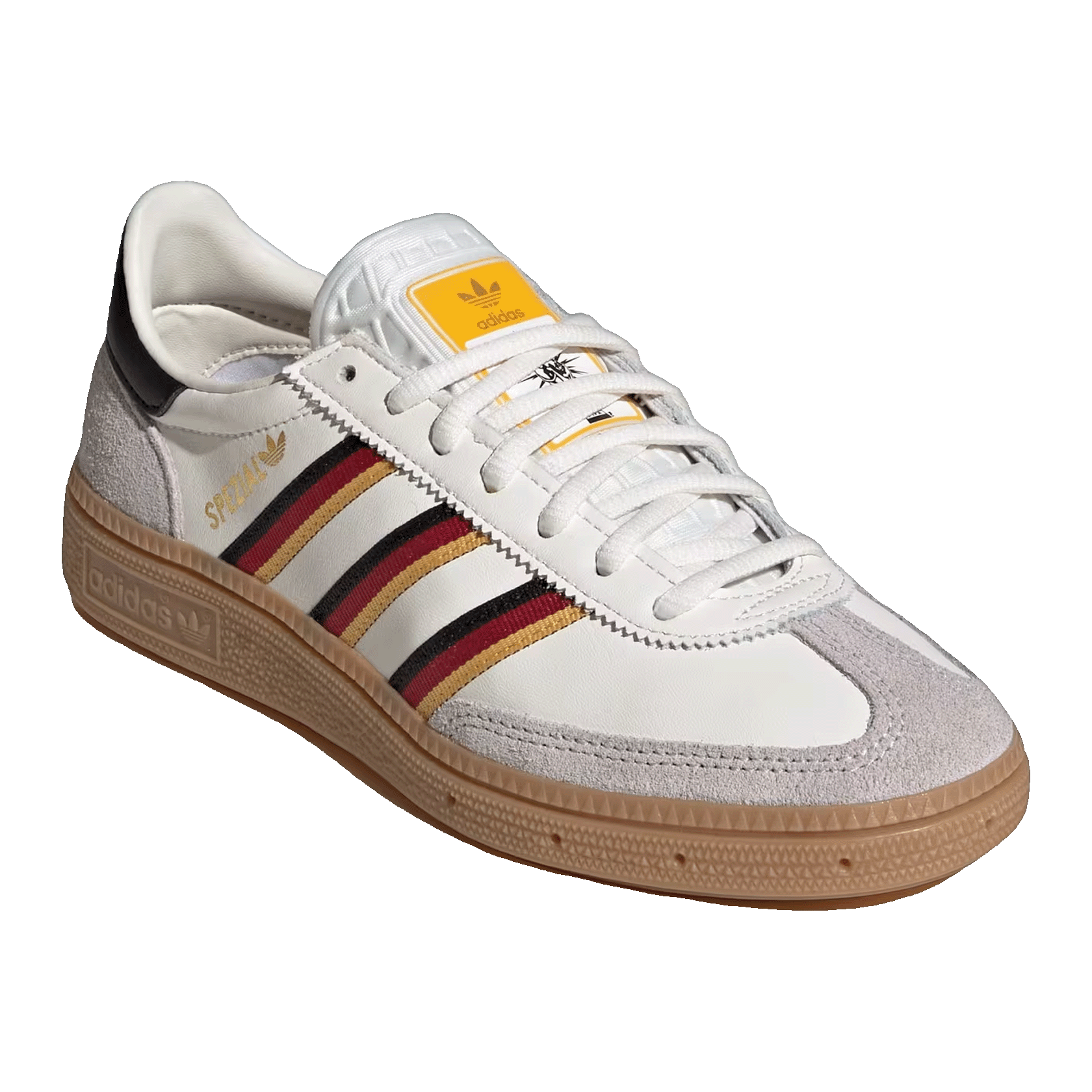adidas Handball Spezial Cloud White Crew Yellow (GS) Side HP3711
