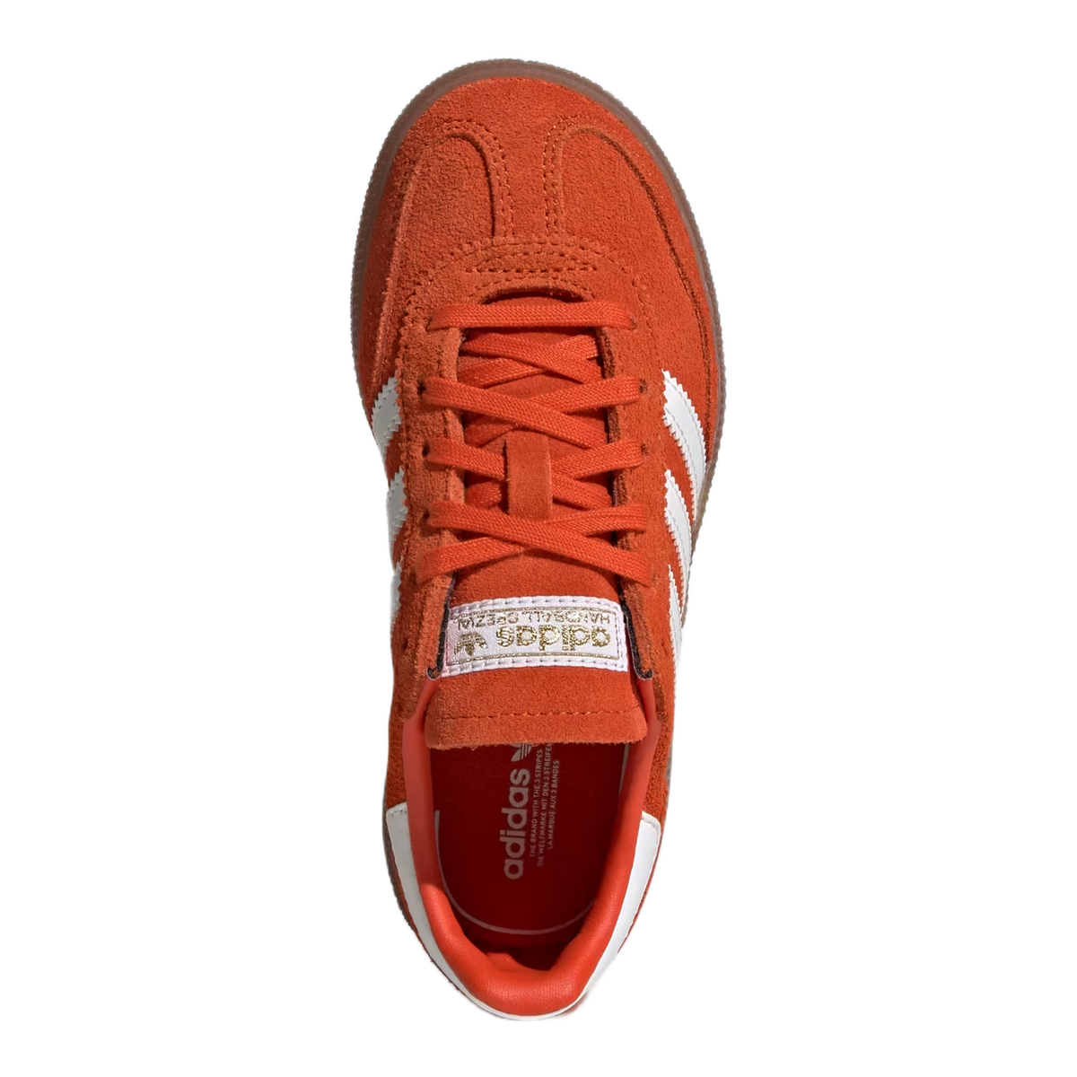adidas Handball Spezial Collegiate Orange Non Dyed Gum (PS) Oben JP8006