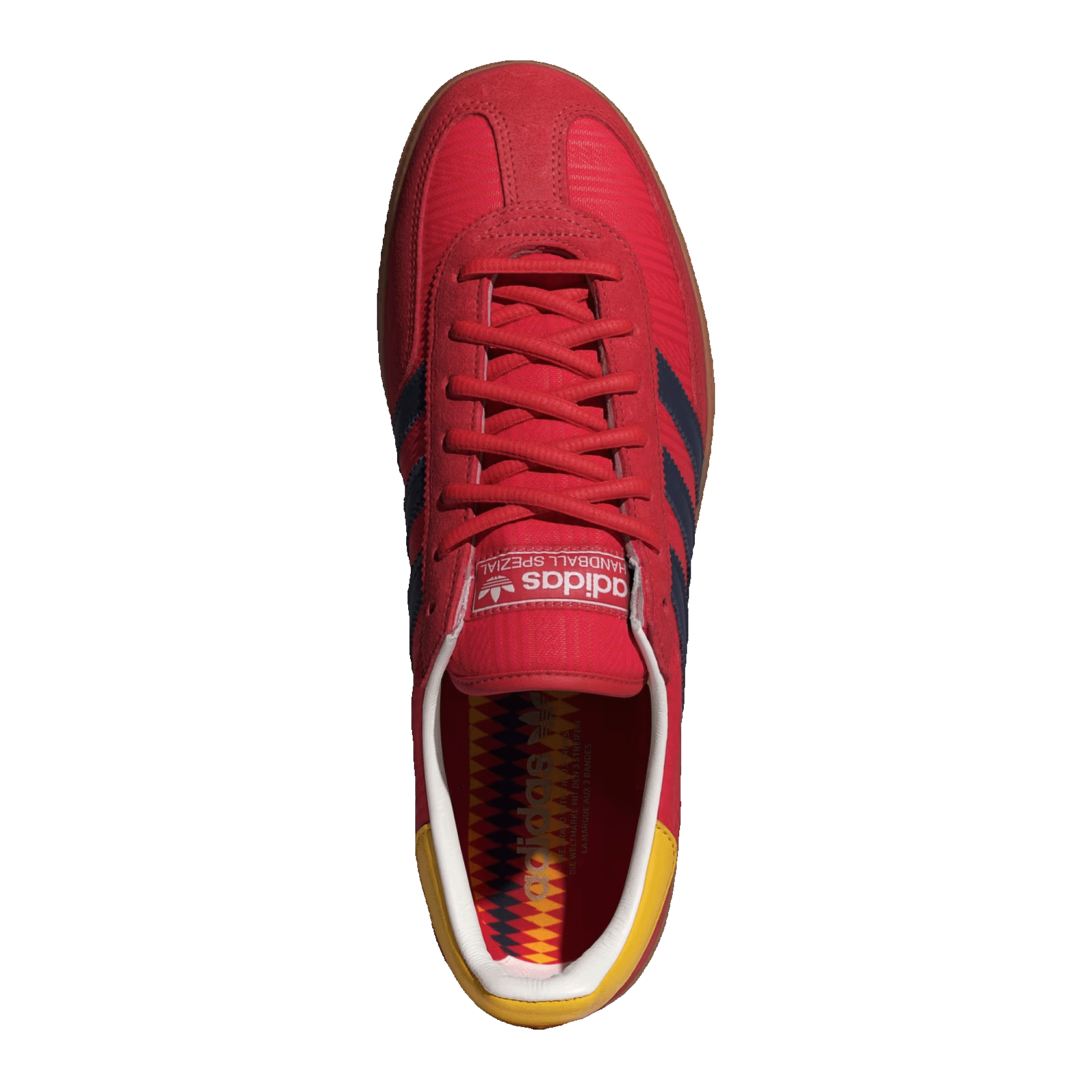 adidas Handball Spezial Collegiate Red Indigo Bold Gold Oben HQ7260