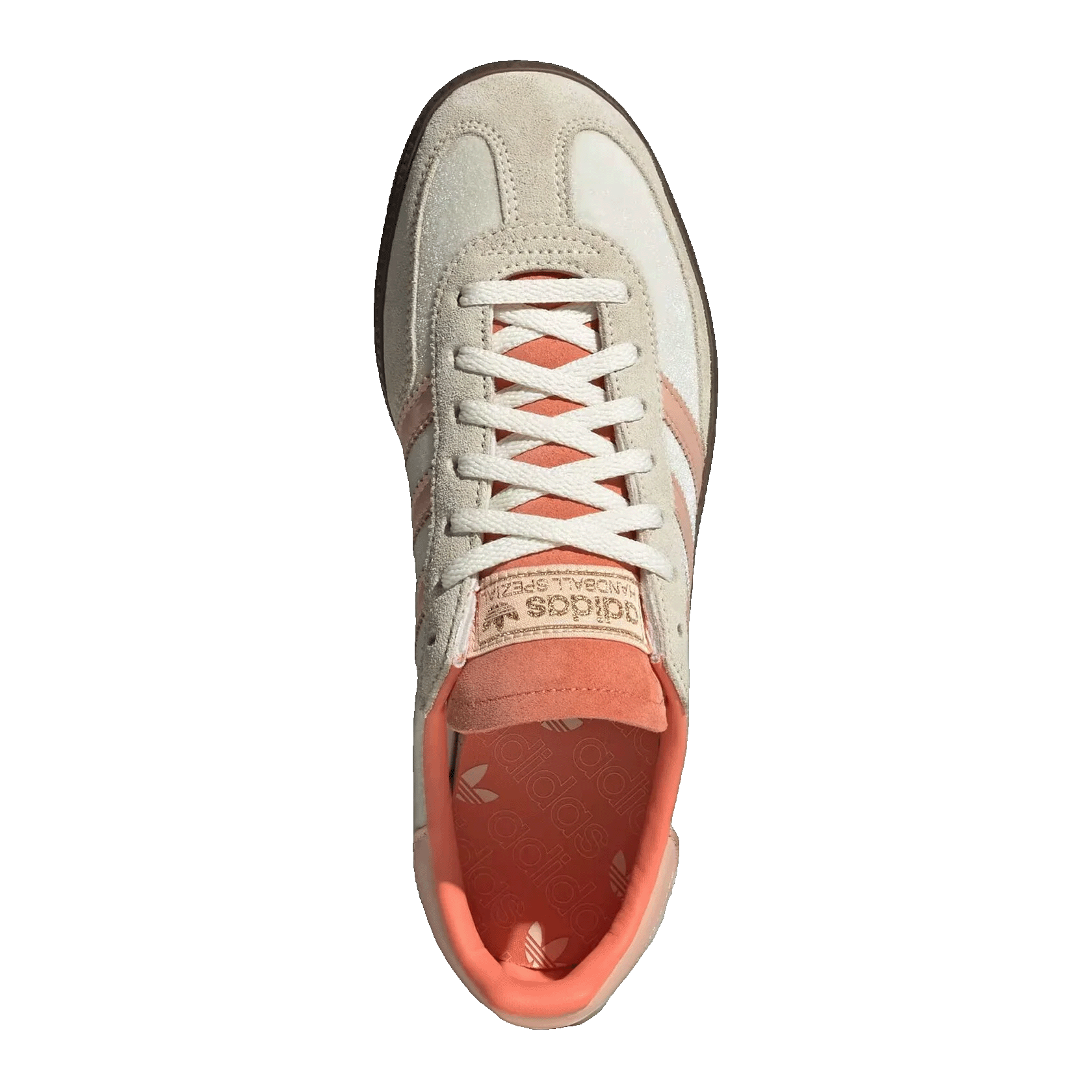 adidas Handball Spezial Cream White Coral Velvet (W) Oben JI2649