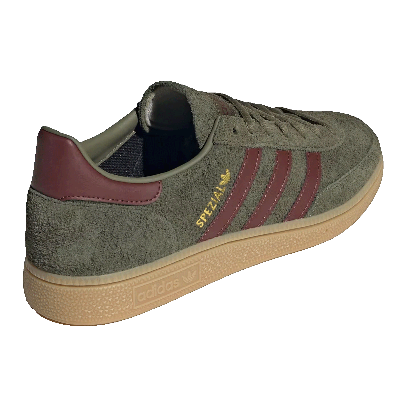 adidas Handball Spezial Focus Olive Fox Brown Gum Back JQ8297