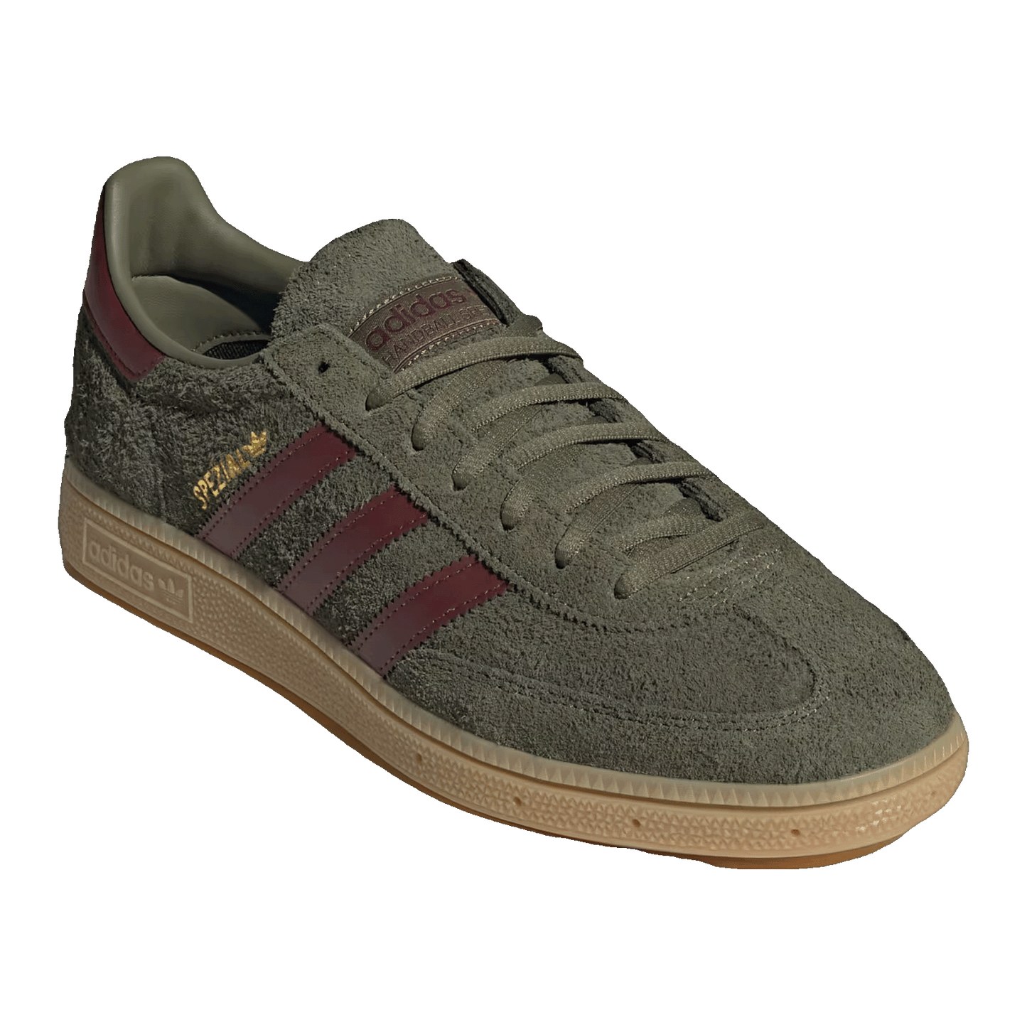 adidas Handball Spezial Focus Olive Fox Brown Gum Side JQ8297