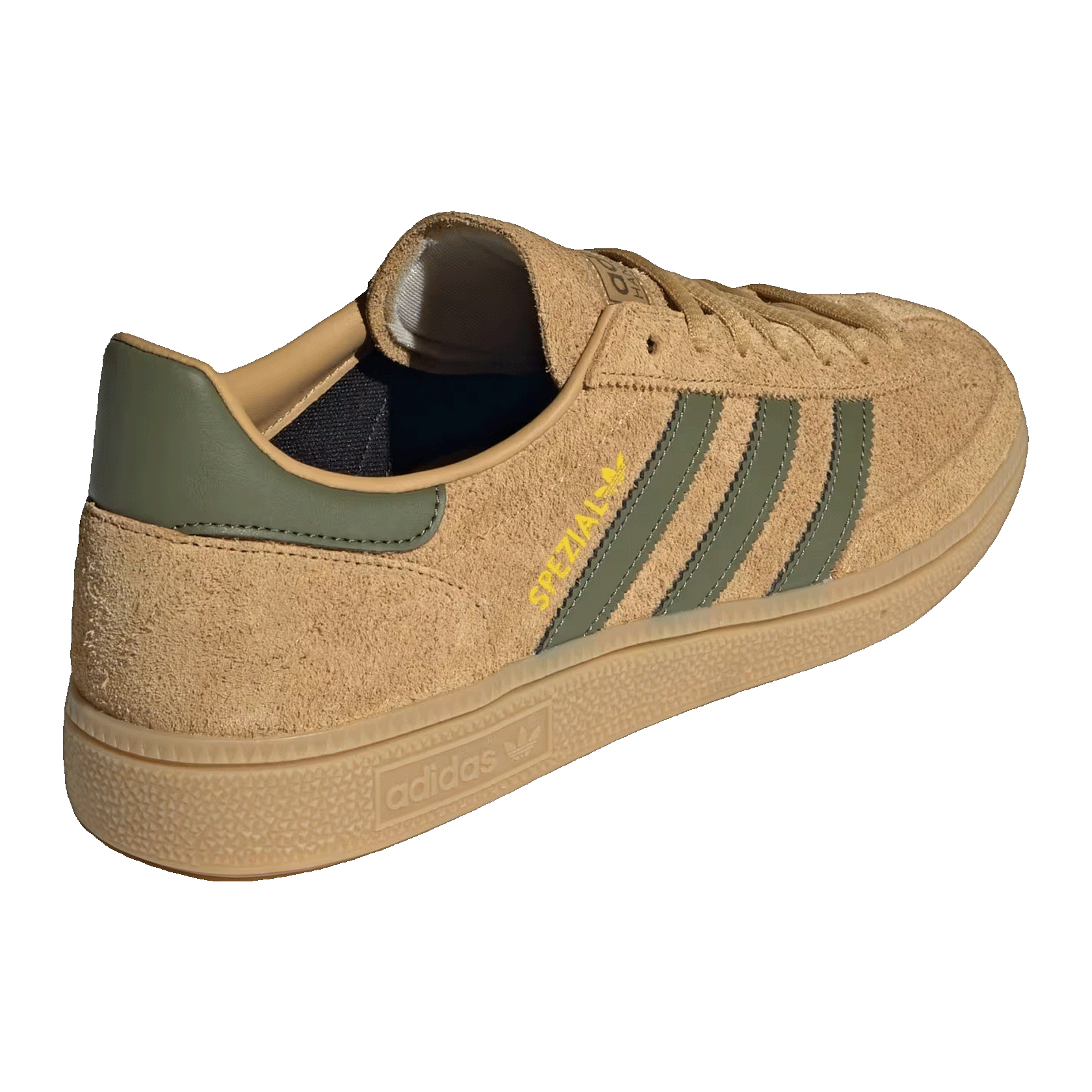 adidas Handball Spezial Golden Beige Focus Olive Back JQ8298
