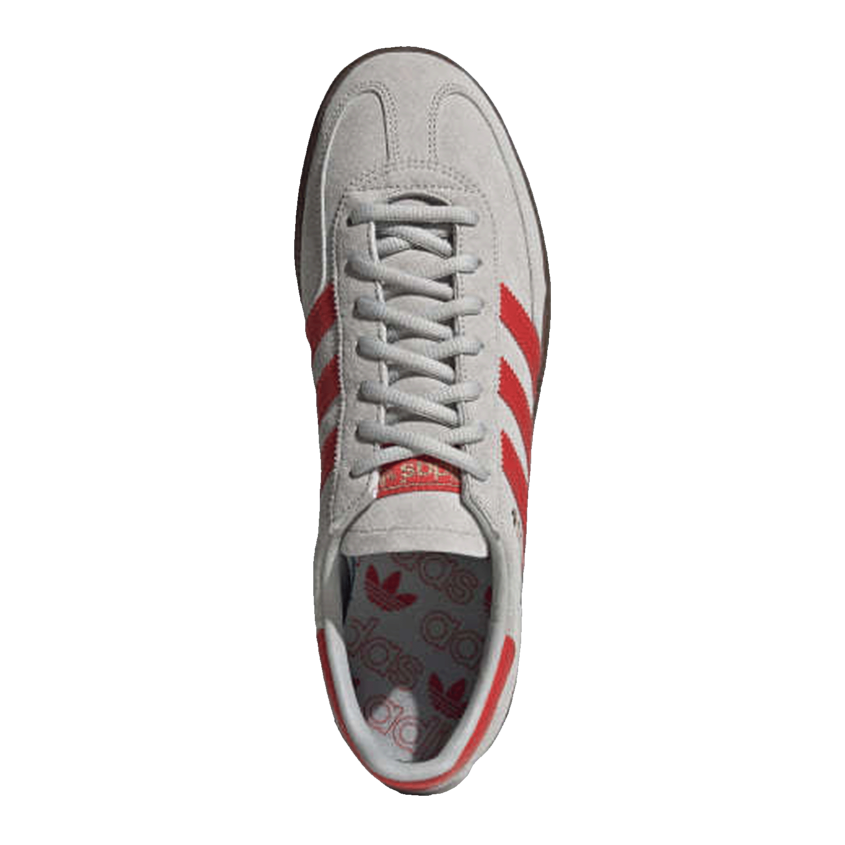 adidas Handball Spezial Grey Hi-Res Red Oben EF5747
