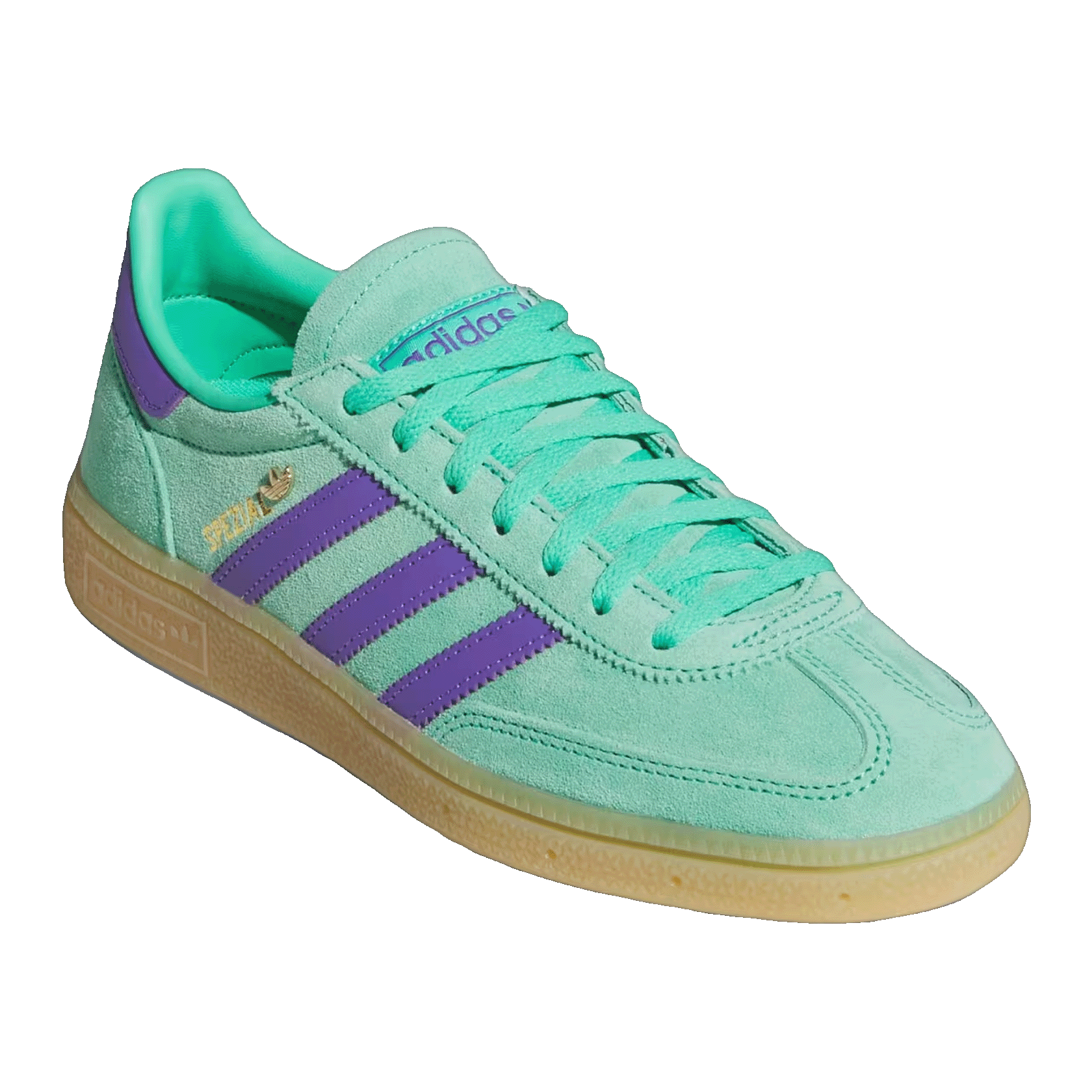 adidas Handball Spezial Hi-Res Green Purple Rush (W) Side IH9212