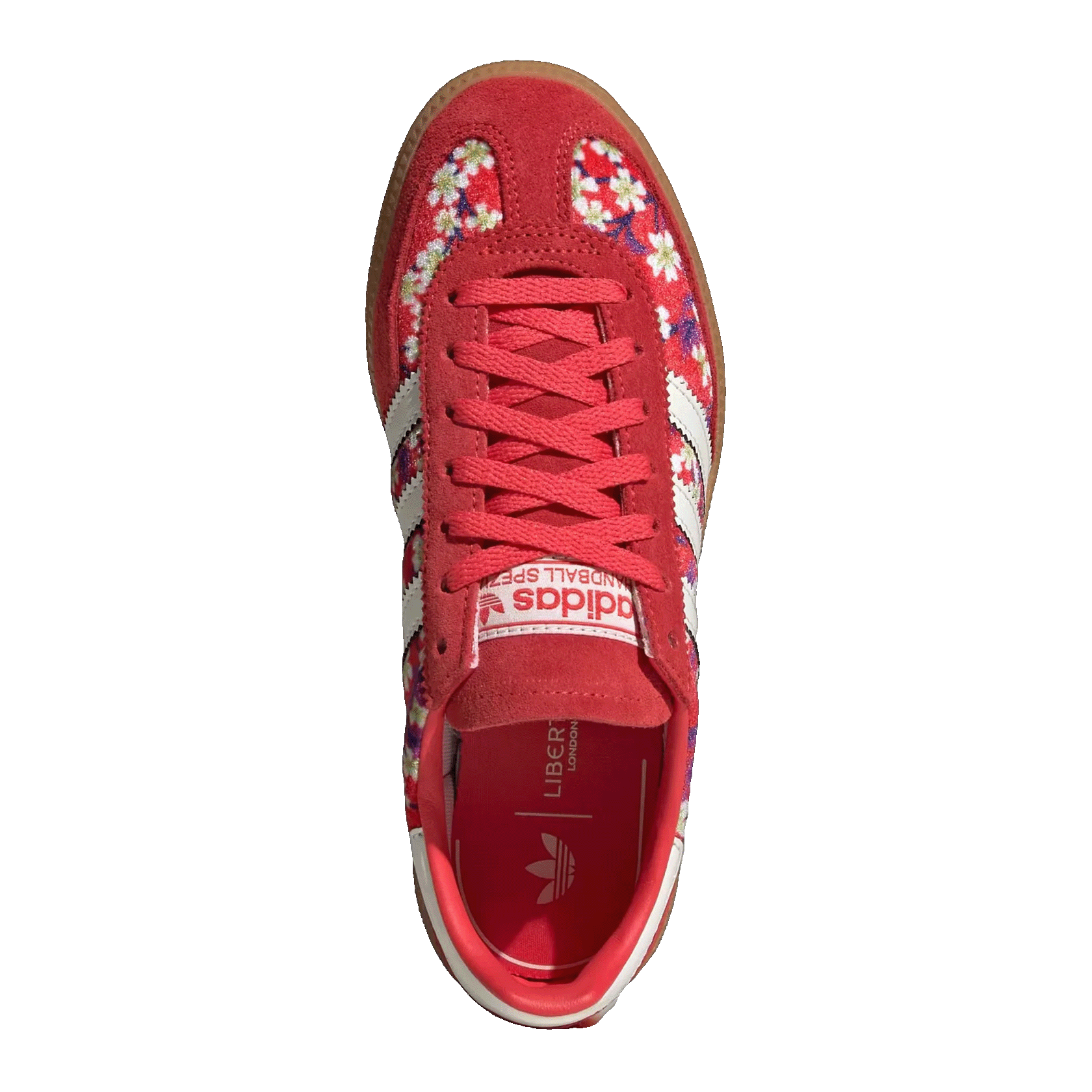 adidas Handball Spezial Liberty London Floral Semi Lucid Red (GS) Oben JR3883