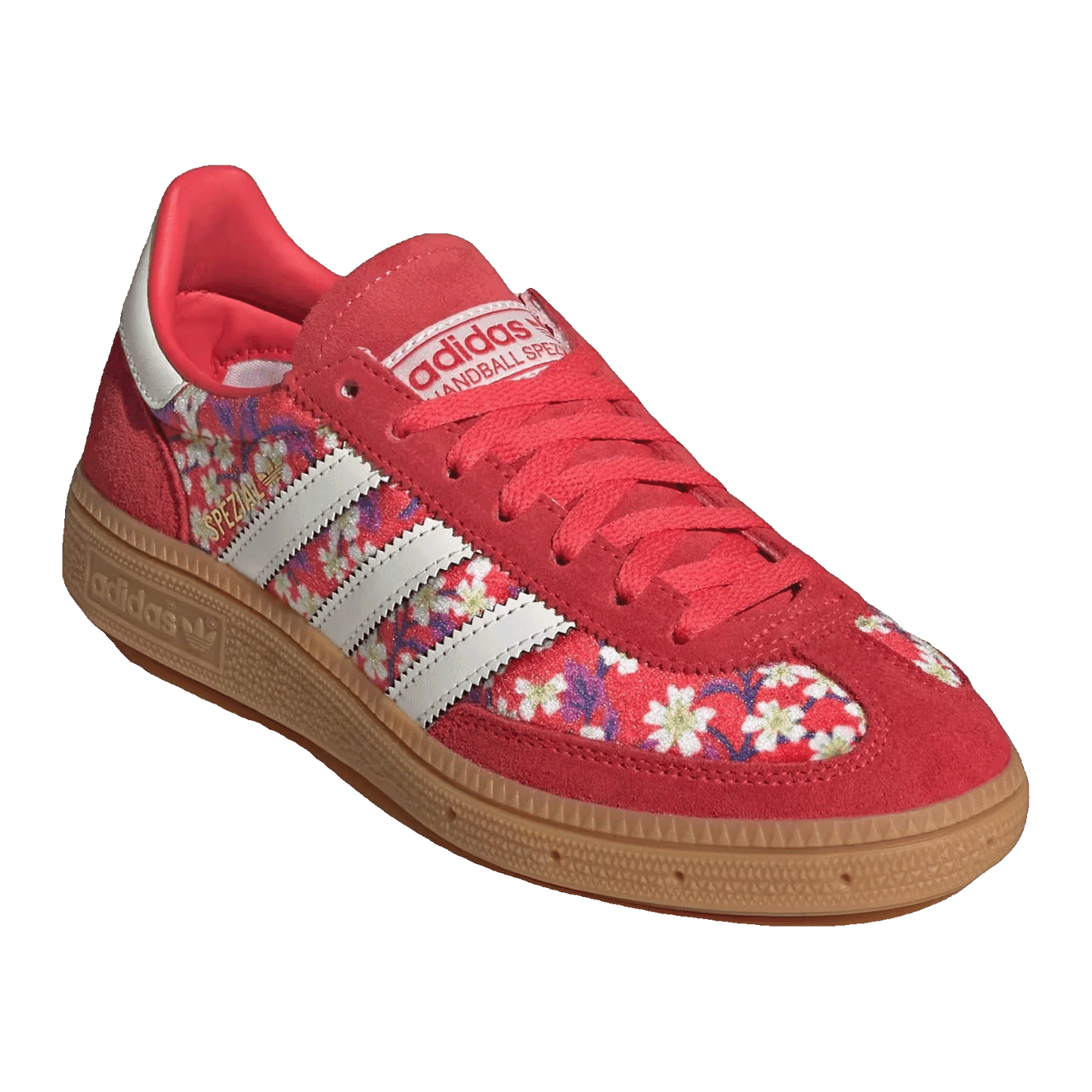 adidas Handball Spezial Liberty London Floral Semi Lucid Red (GS) Side JR3883