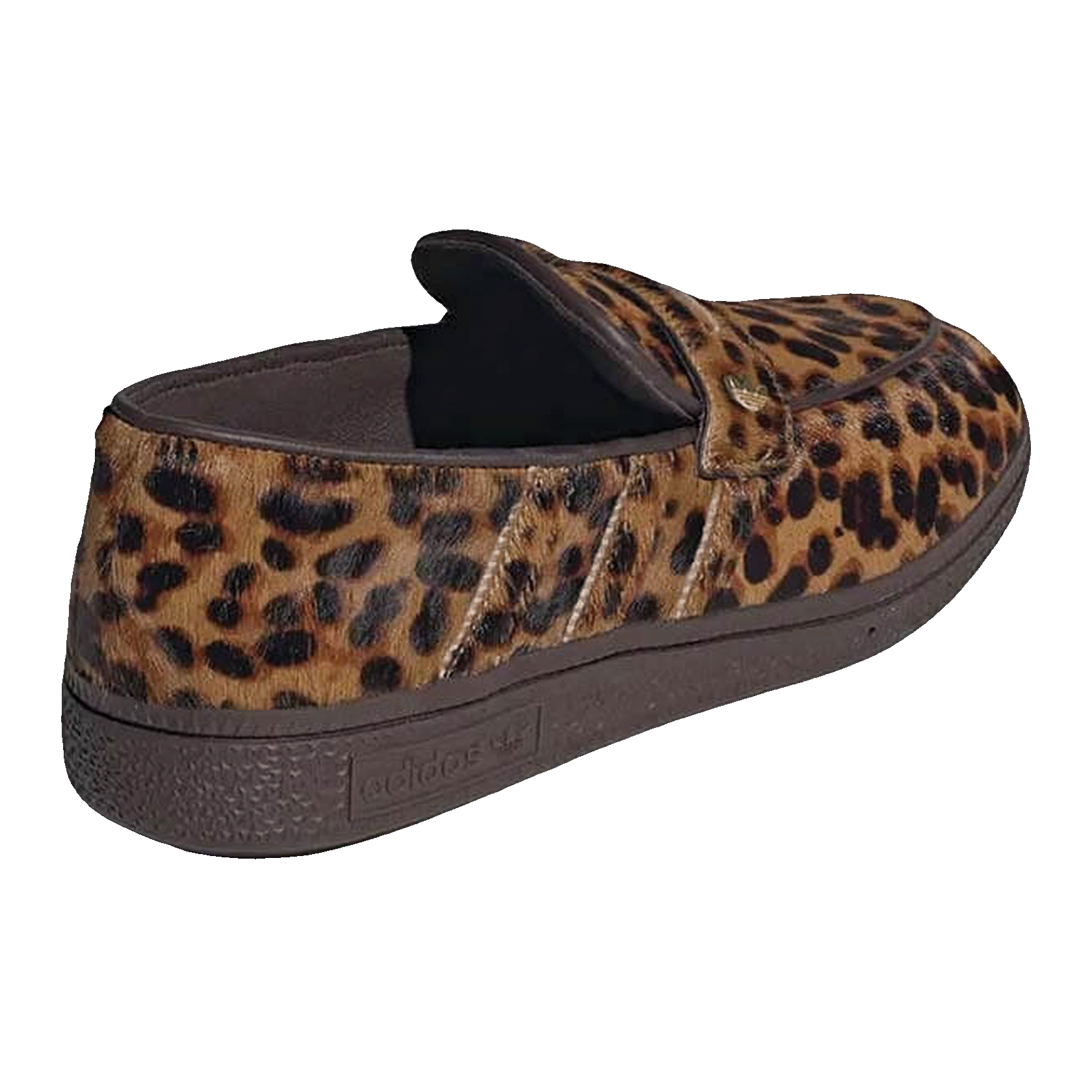 adidas Handball Spezial Loafer Leopard Print Dark Brown (W) Back KJ2526