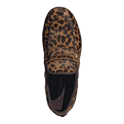 adidas Handball Spezial Loafer Leopard Print Dark Brown (W) Oben KJ2526