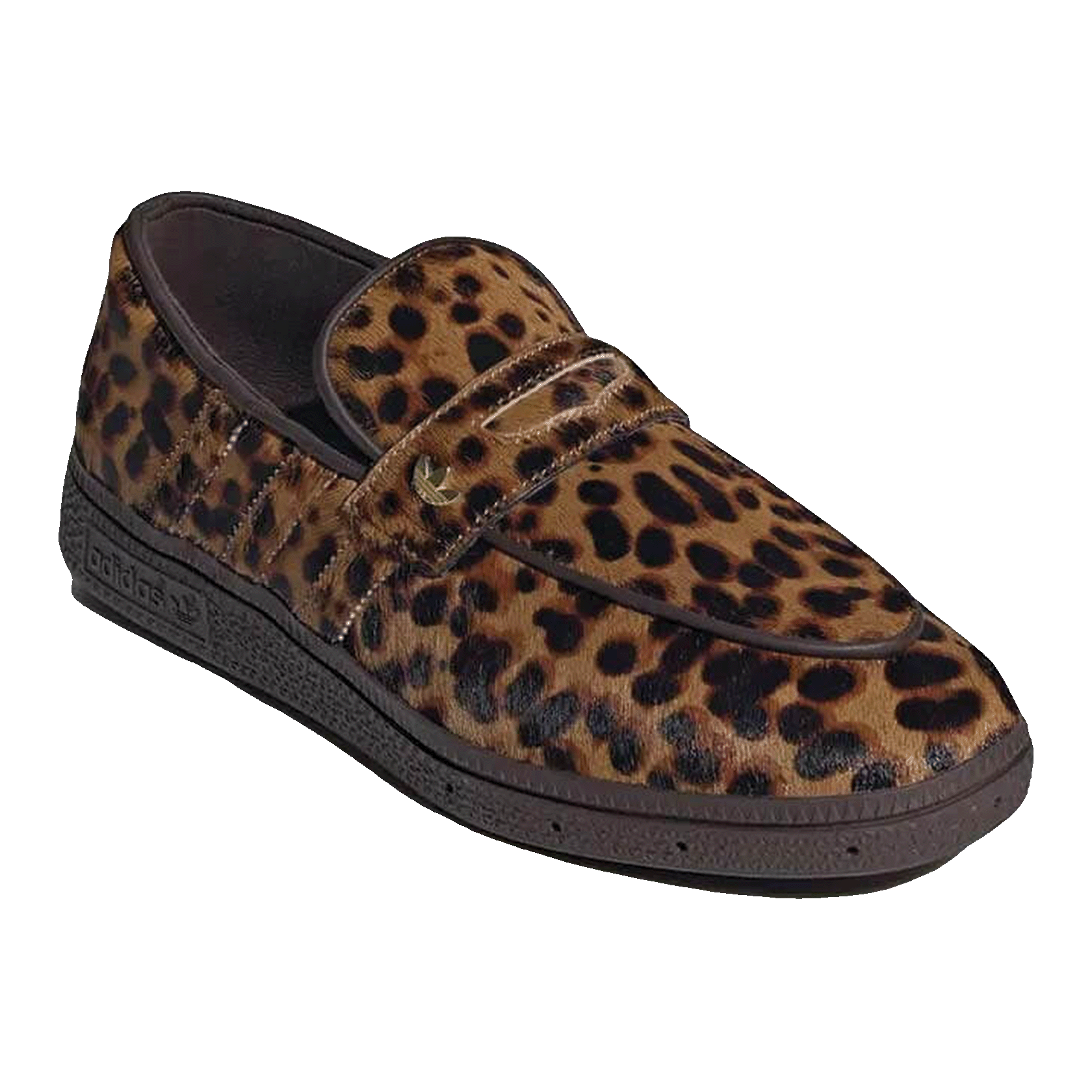 adidas Handball Spezial Loafer Leopard Print Dark Brown (W) Side KJ2526