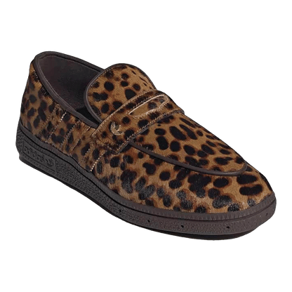 adidas Handball Spezial Loafer Leopard Print Dark Brown (W) Side KJ2526