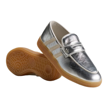 adidas Handball Spezial Loafer Silver Metallic Off White (W) Side KK2787