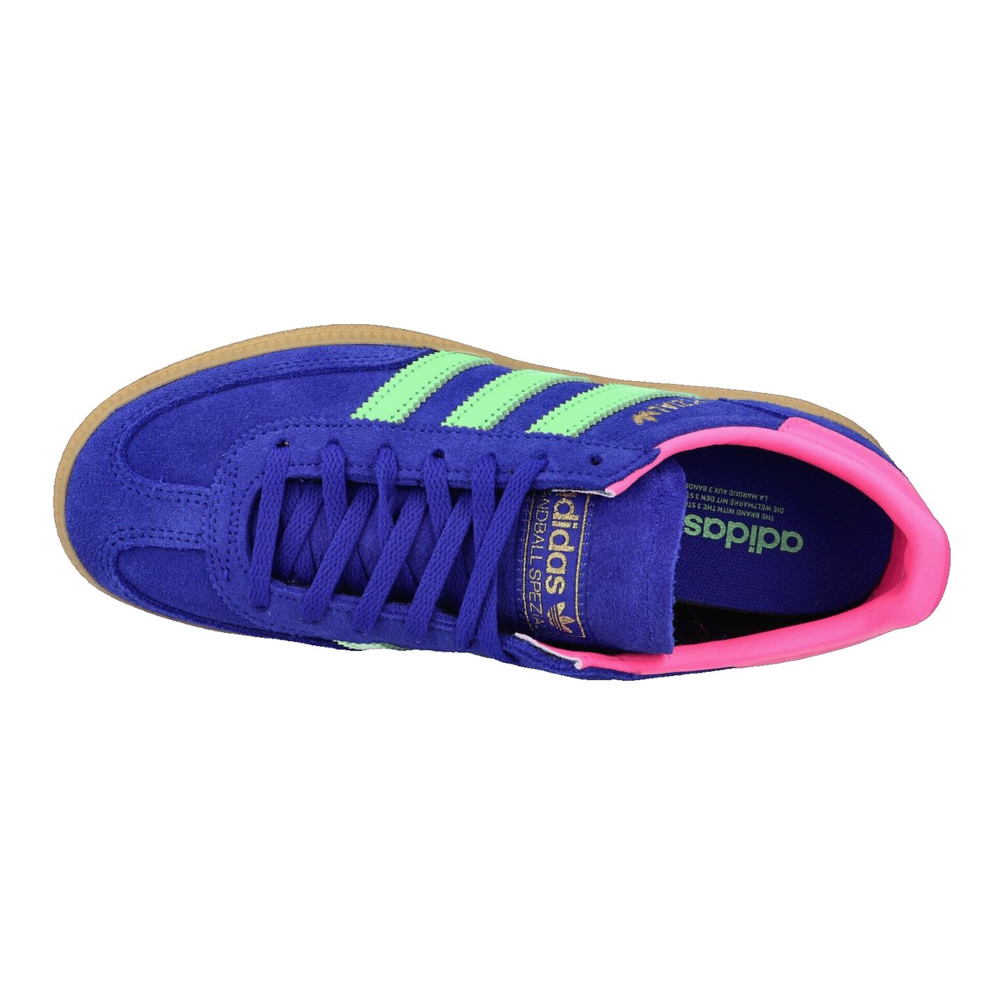 adidas Handball Spezial Lucid Blue Lime Burst (W) Oben JP8721