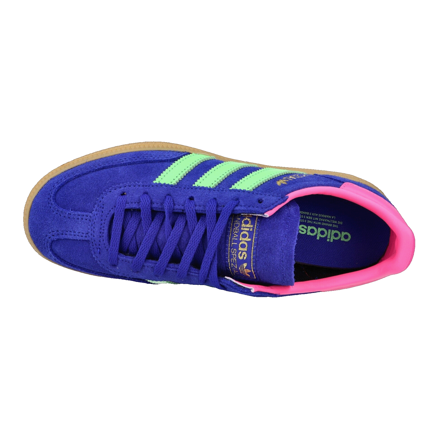 adidas Handball Spezial Lucid Blue Lime Burst (W) Oben JP8721