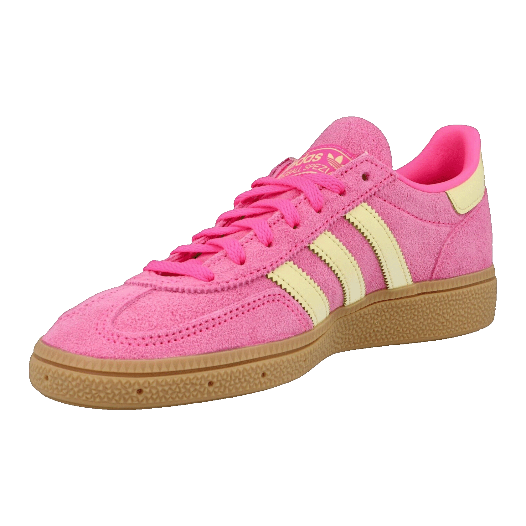 adidas Handball Spezial Lucid Pink Almost Yellow Gold (W) Side IH9213