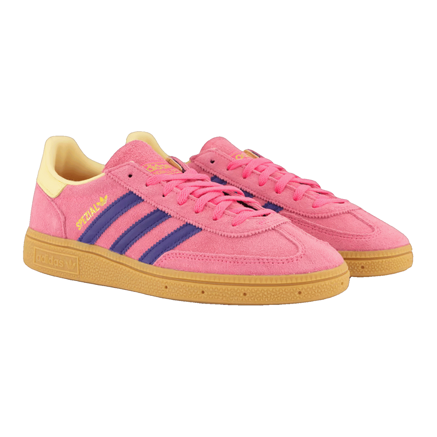 adidas Handball Spezial Lucid Pink Collegiate Purple Almost Yellow (W) Side JP8718