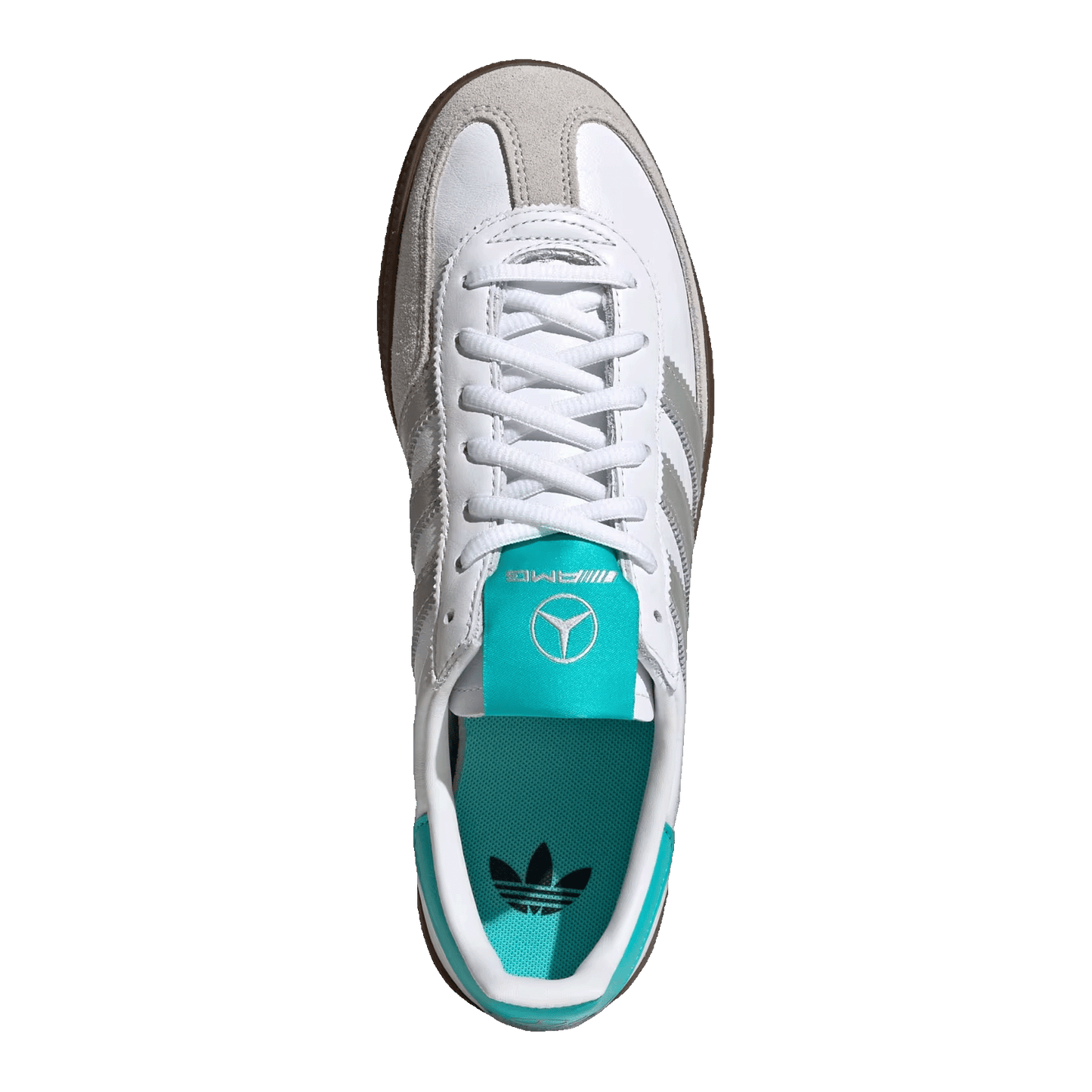 adidas Handball Spezial Mercedes-AMG Petronas Formula One Team White Silver Oben KJ1178