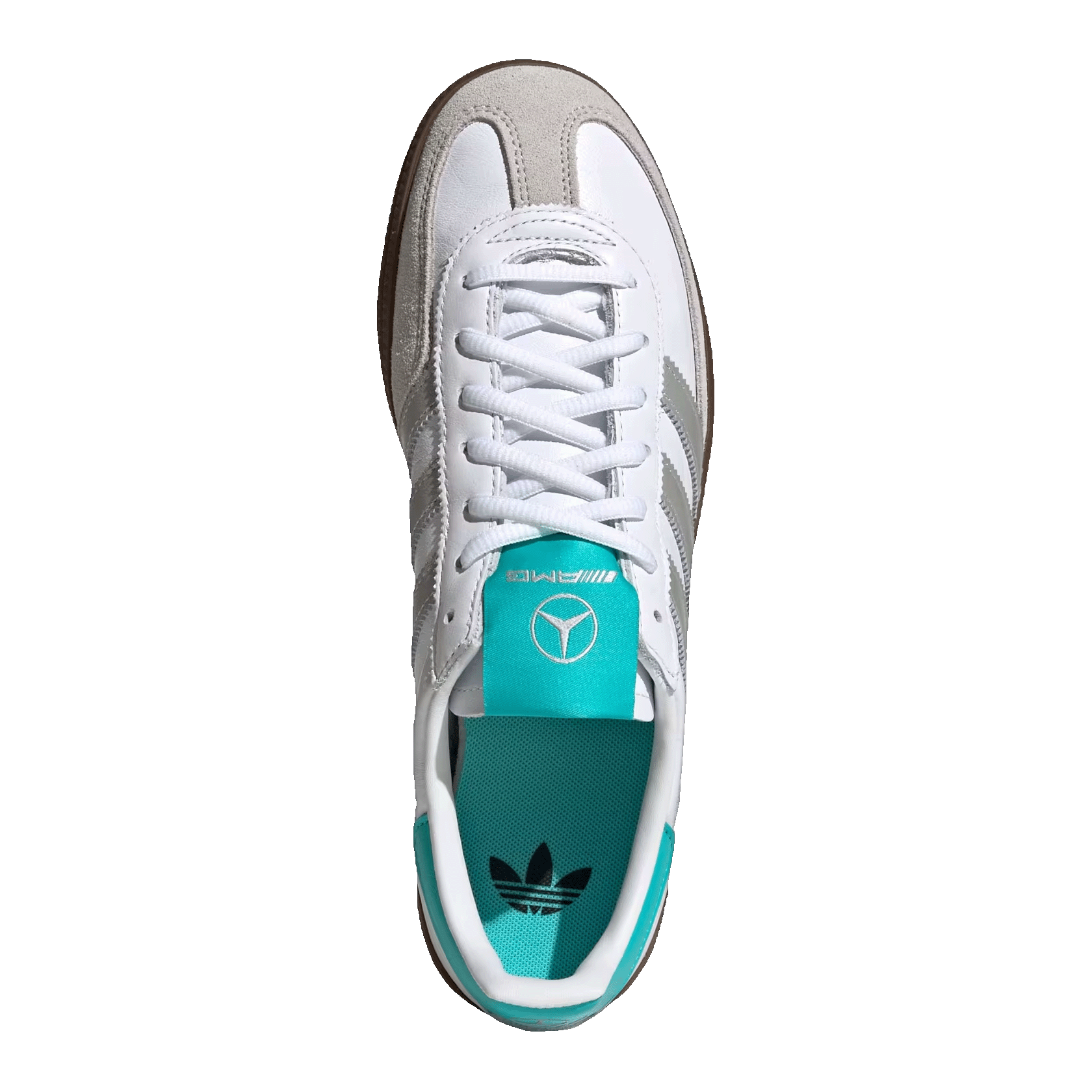 adidas Handball Spezial Mercedes-AMG Petronas Formula One Team White Silver Oben KJ1178