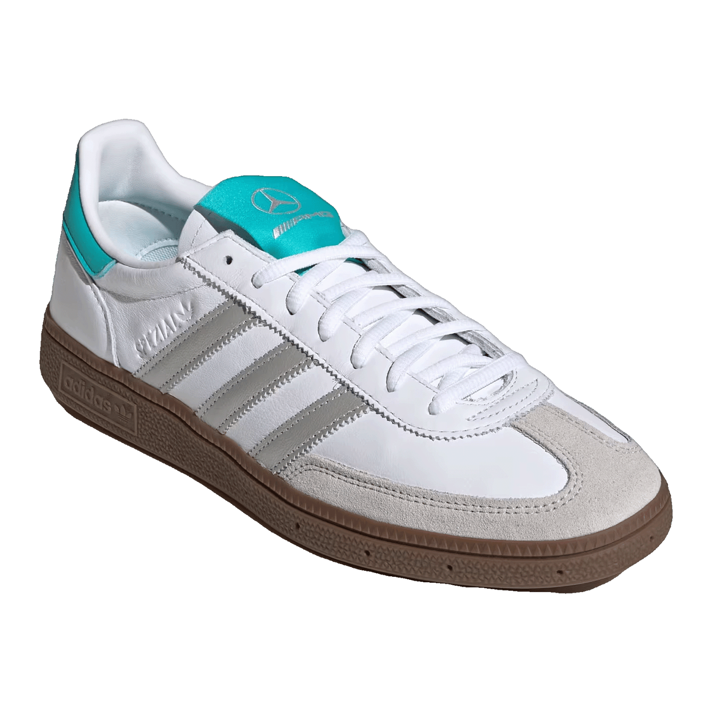 adidas Handball Spezial Mercedes-AMG Petronas Formula One Team White Silver Side KJ1178