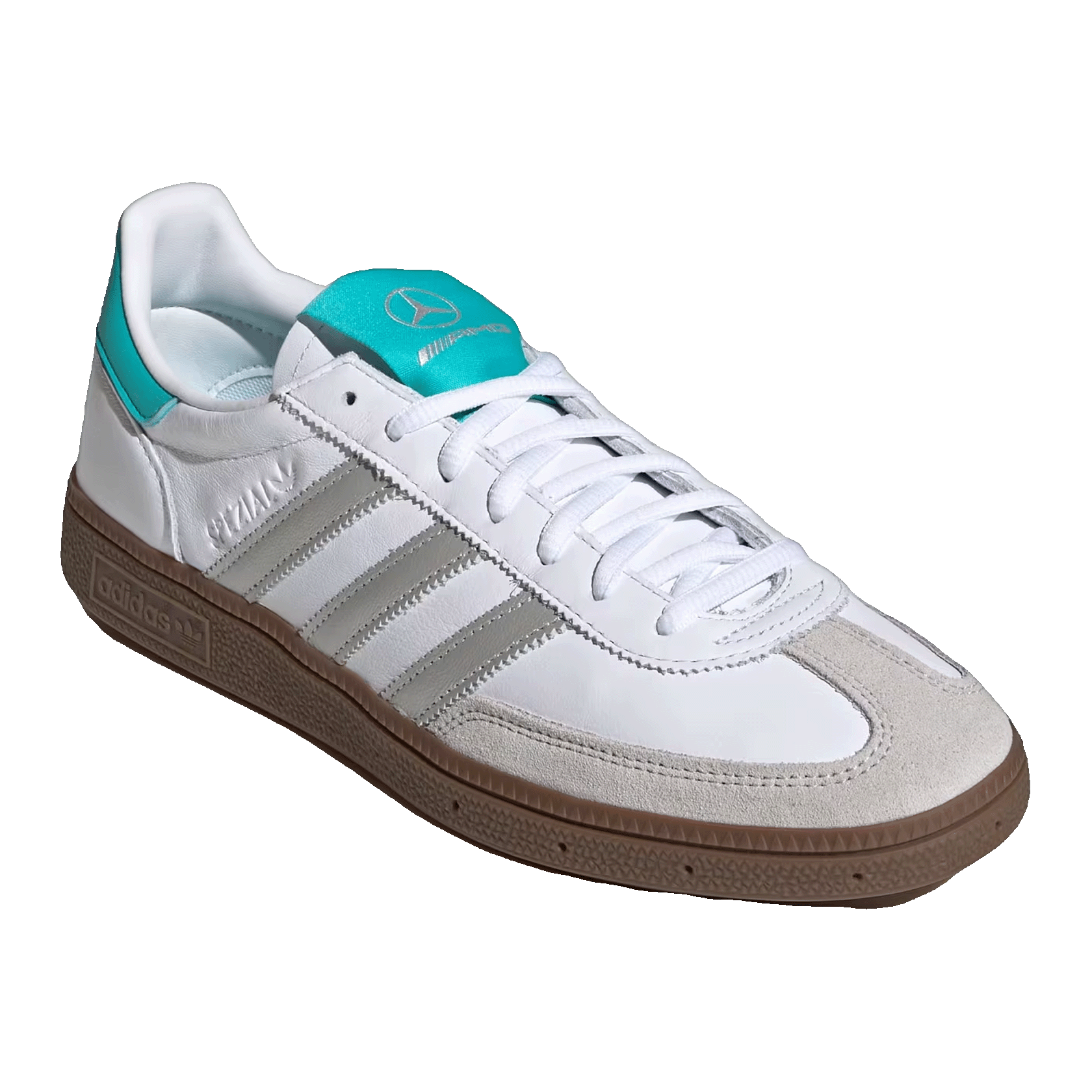 adidas Handball Spezial Mercedes-AMG Petronas Formula One Team White Silver Side KJ1178