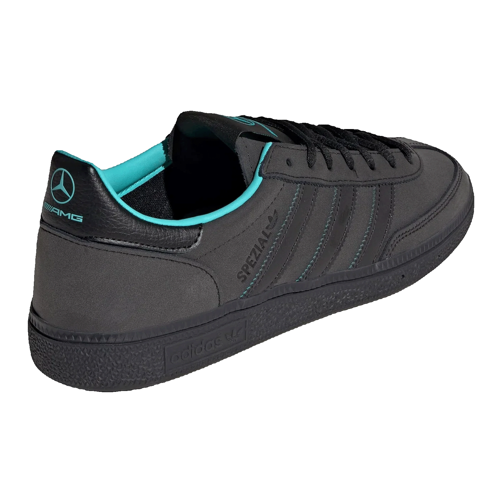 adidas Handball Spezial Mercedes AMG Petronas F1 Team Black Semi Mint Rush Back KJ1195