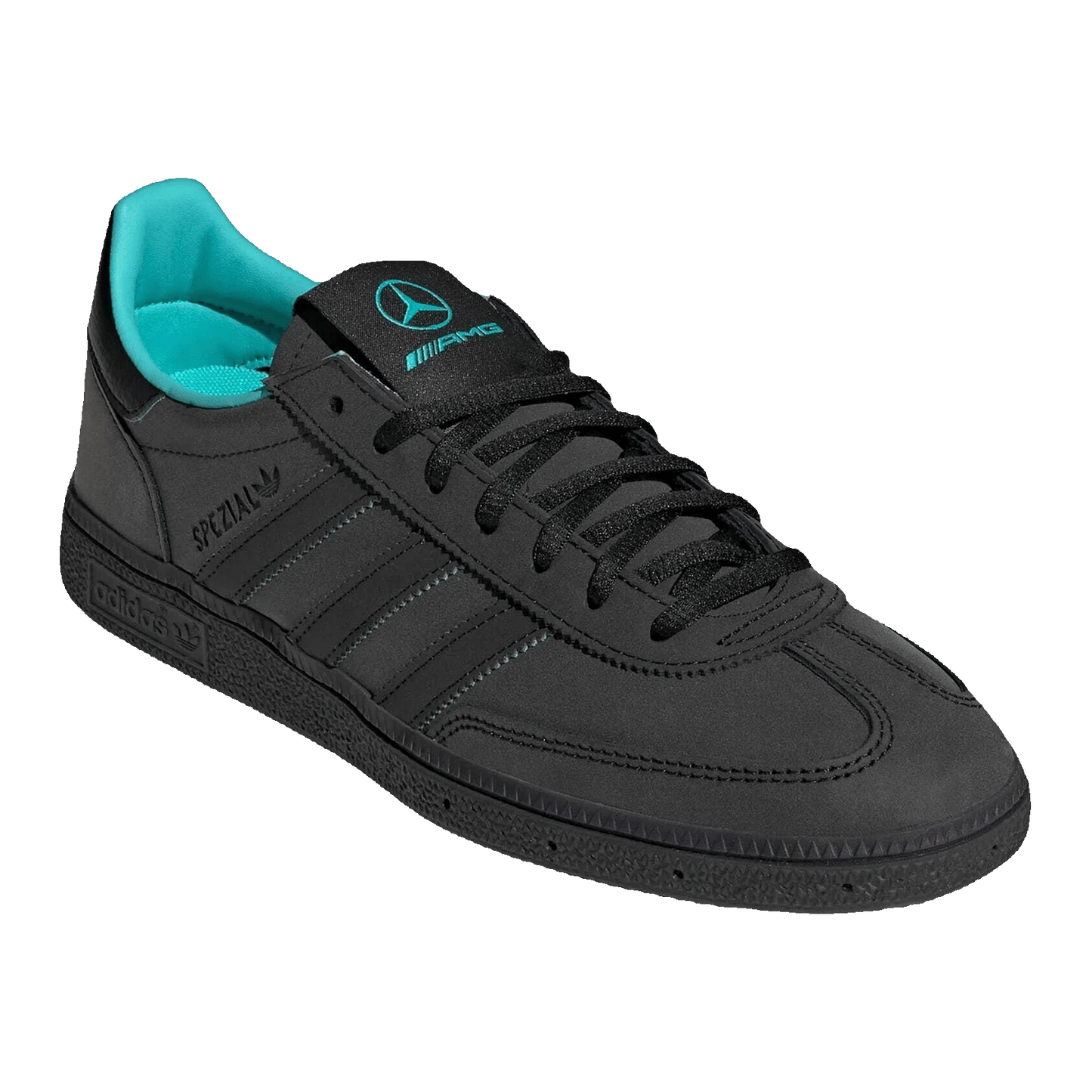 adidas Handball Spezial Mercedes AMG Petronas F1 Team Black Semi Mint Rush Side KJ1195