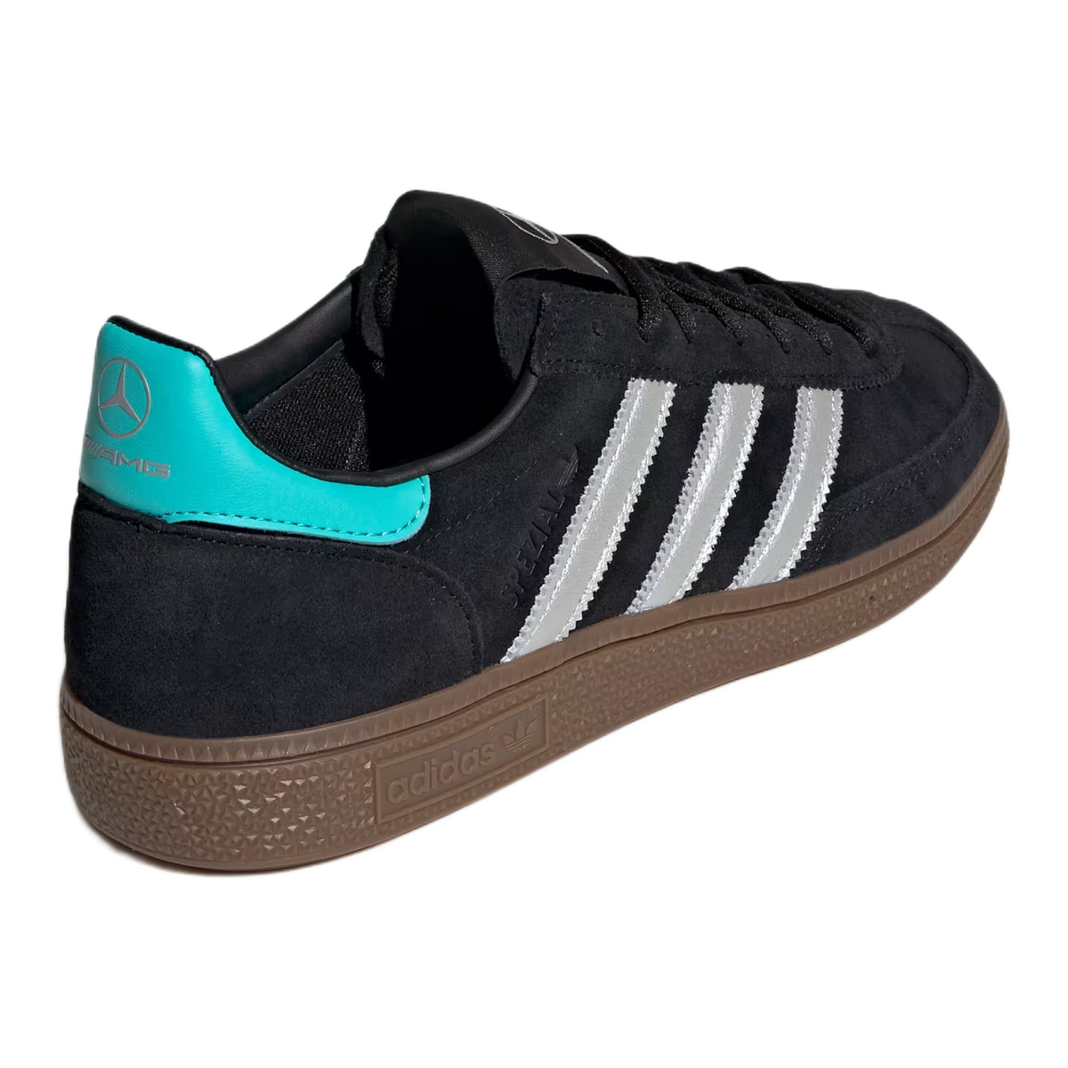adidas Handball Spezial Mercedes-AMG Petronas Formula One Team Black Silver Metallic Back KJ1185