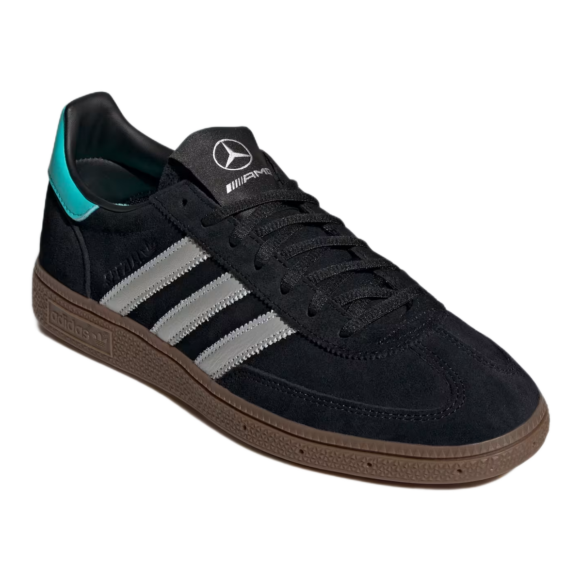 adidas Handball Spezial Mercedes-AMG Petronas Formula One Team Black Silver Metallic Side KJ1185