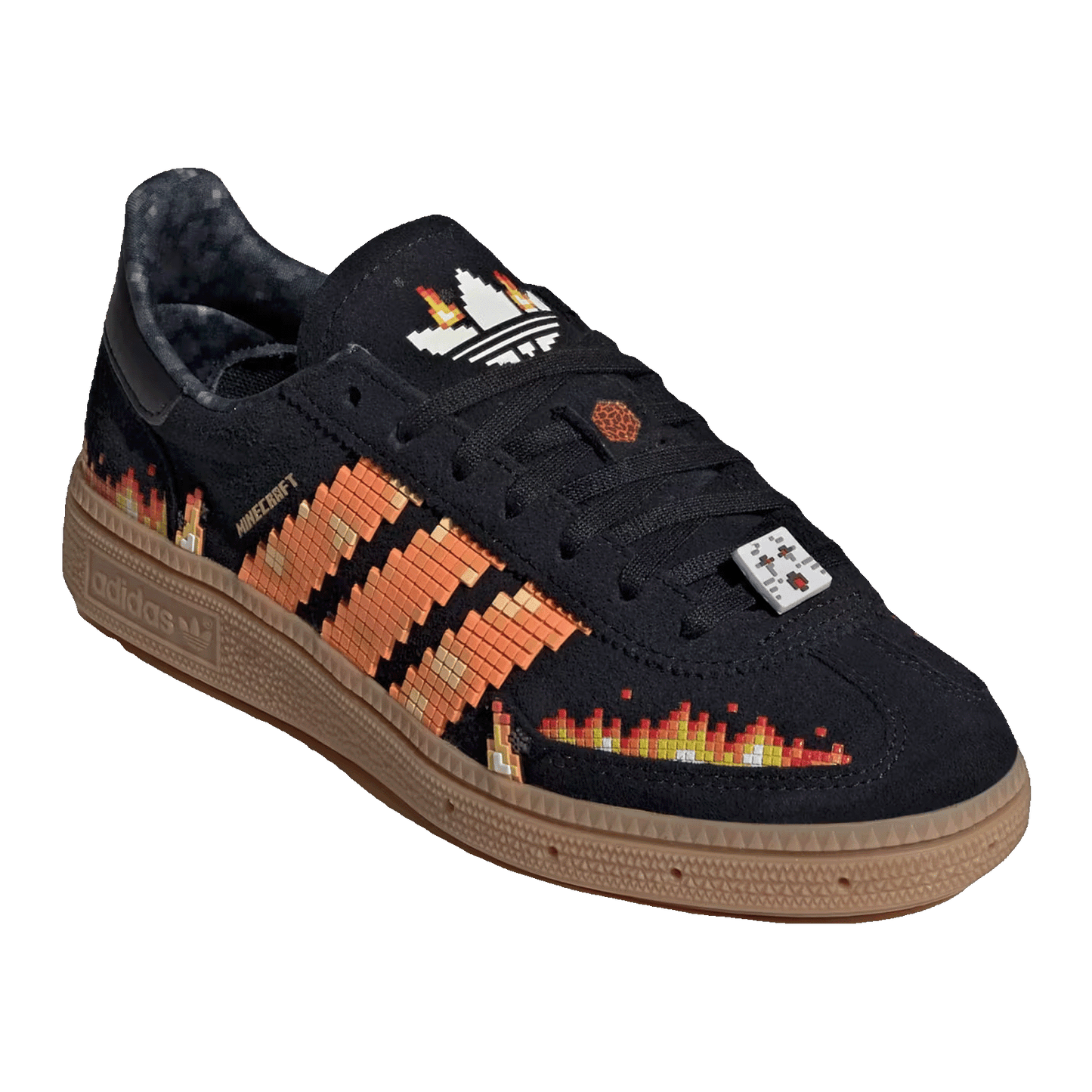 adidas Handball Spezial Minecraft Black Pure Orange (GS) Side IH1737