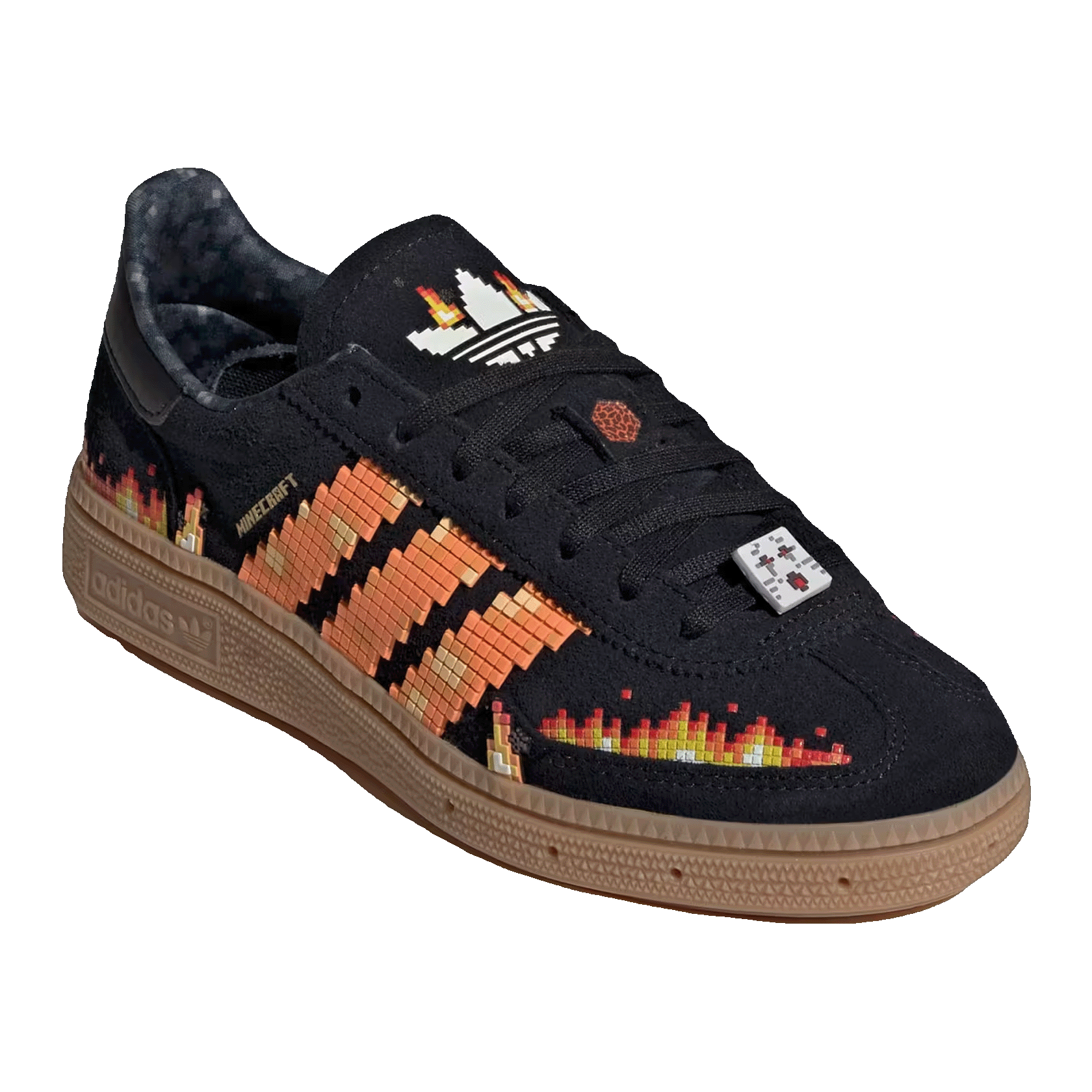 adidas Handball Spezial Minecraft Black Pure Orange (GS) Side IH1737