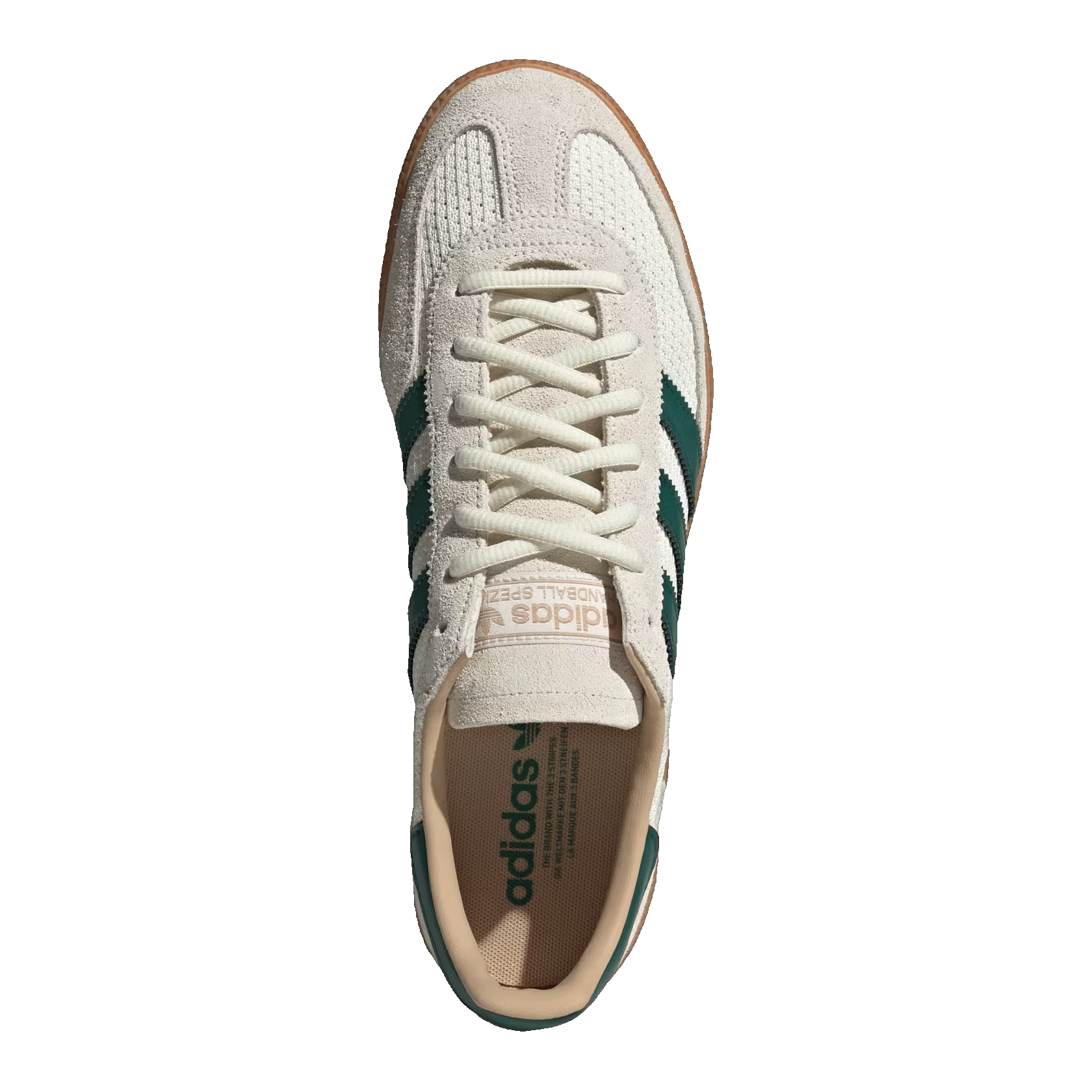 adidas Handball Spezial Off White Collegiate Green Gum Oben IH6592