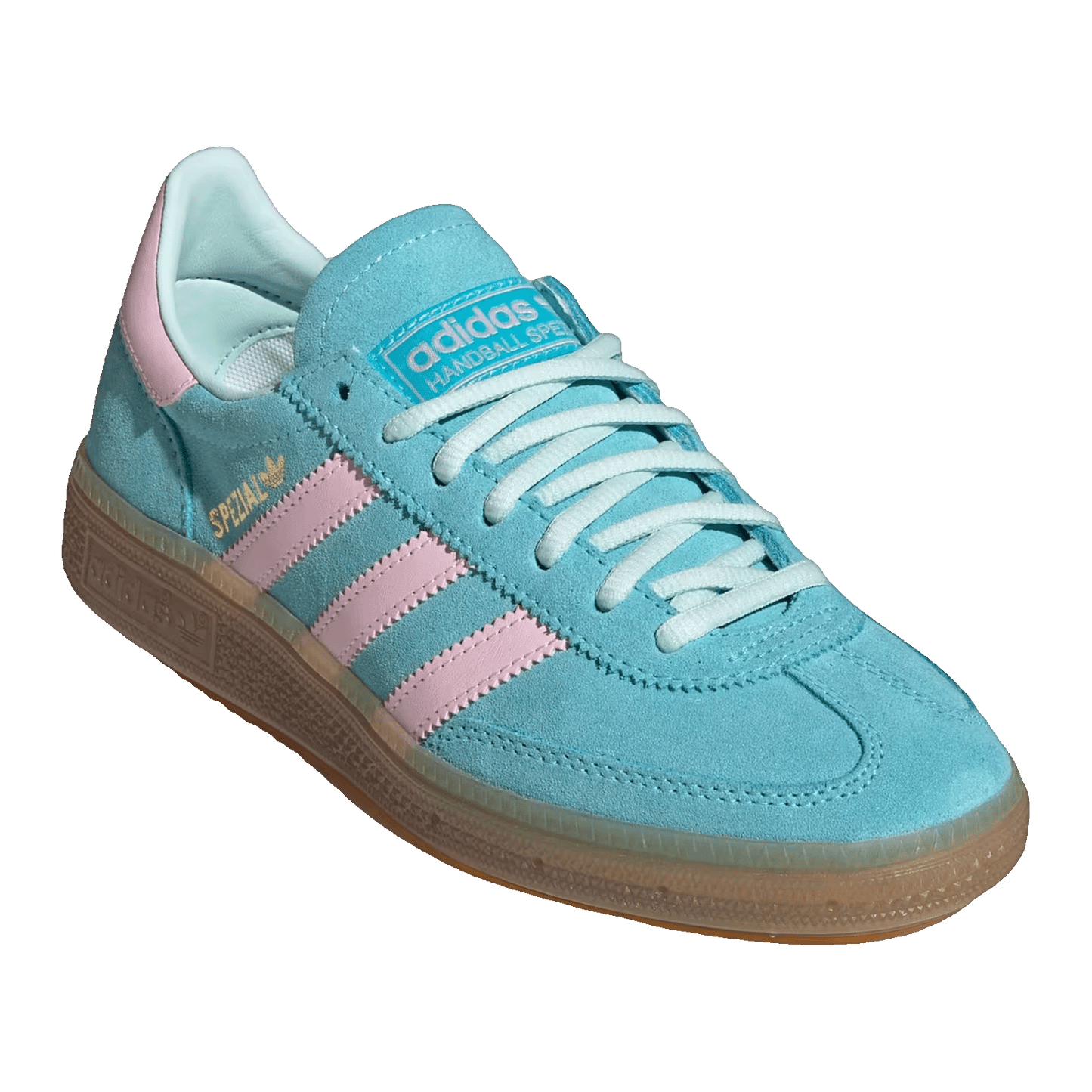adidas Handball Spezial Pulse Aqua Clear Pink (GS) Side KJ3775