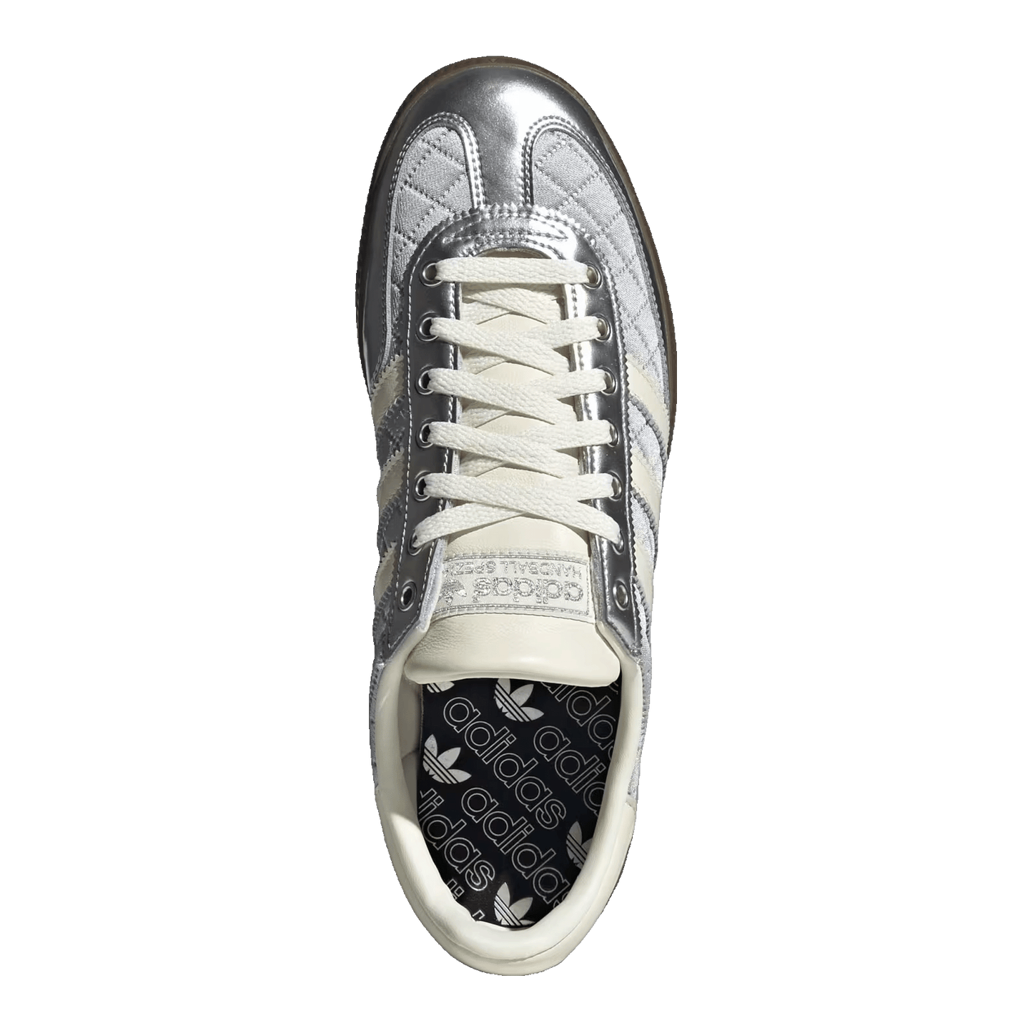 adidas Handball Spezial Quilted Silver Metallic Cream White Gum Oben KJ0853