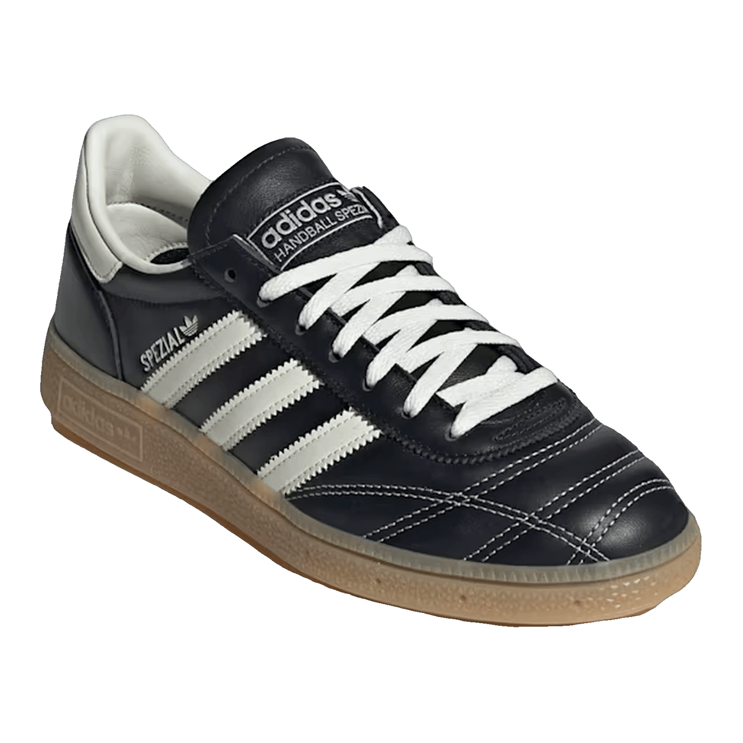 adidas Handball Spezial Quilted Stitching Black Off White (W) Side JR3723