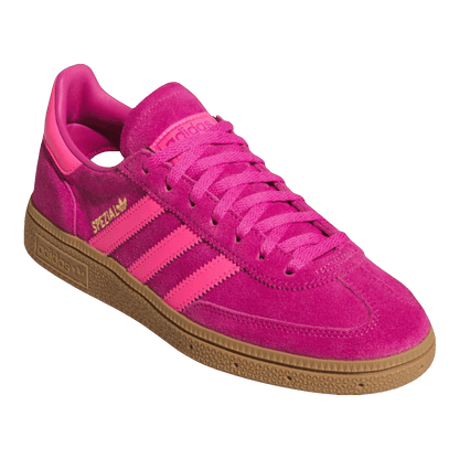 adidas Handball Spezial Semi Lucid Fuchsia Lucid Pink Gold Metallic (W) Side JQ7262