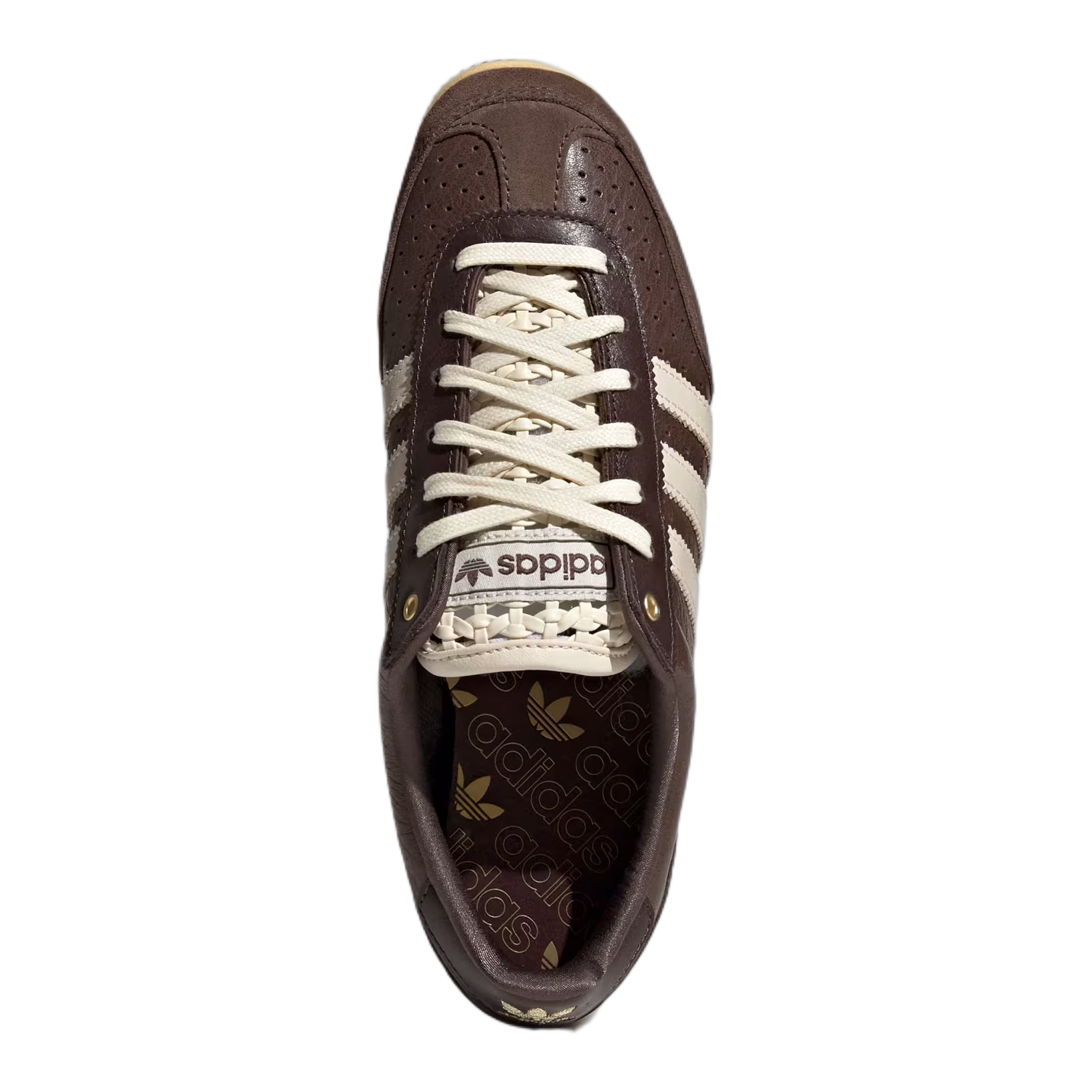 adidas Japan Basketweave Tongue Brown Wonder White (W) Oben KJ6158