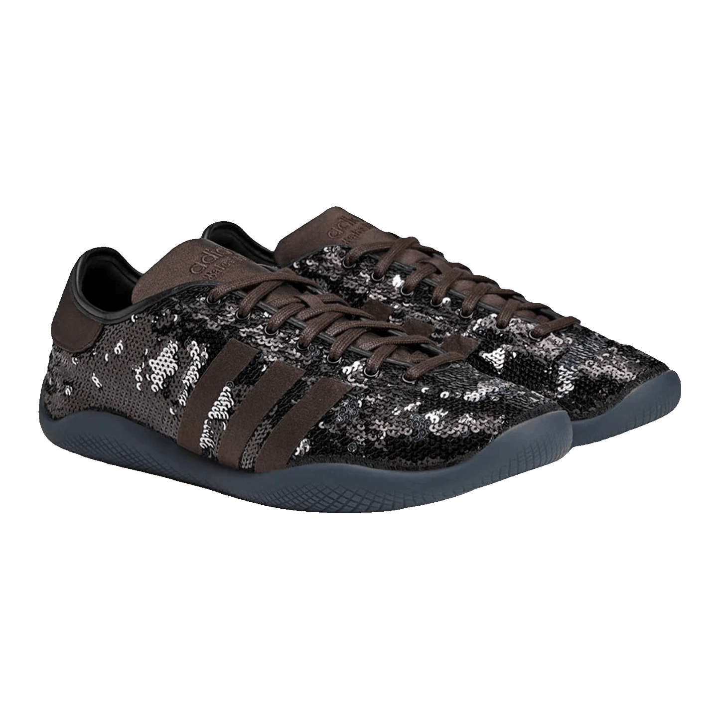 adidas Karintha Wales Bonner Black Dark Brown Sequin Side JR0259