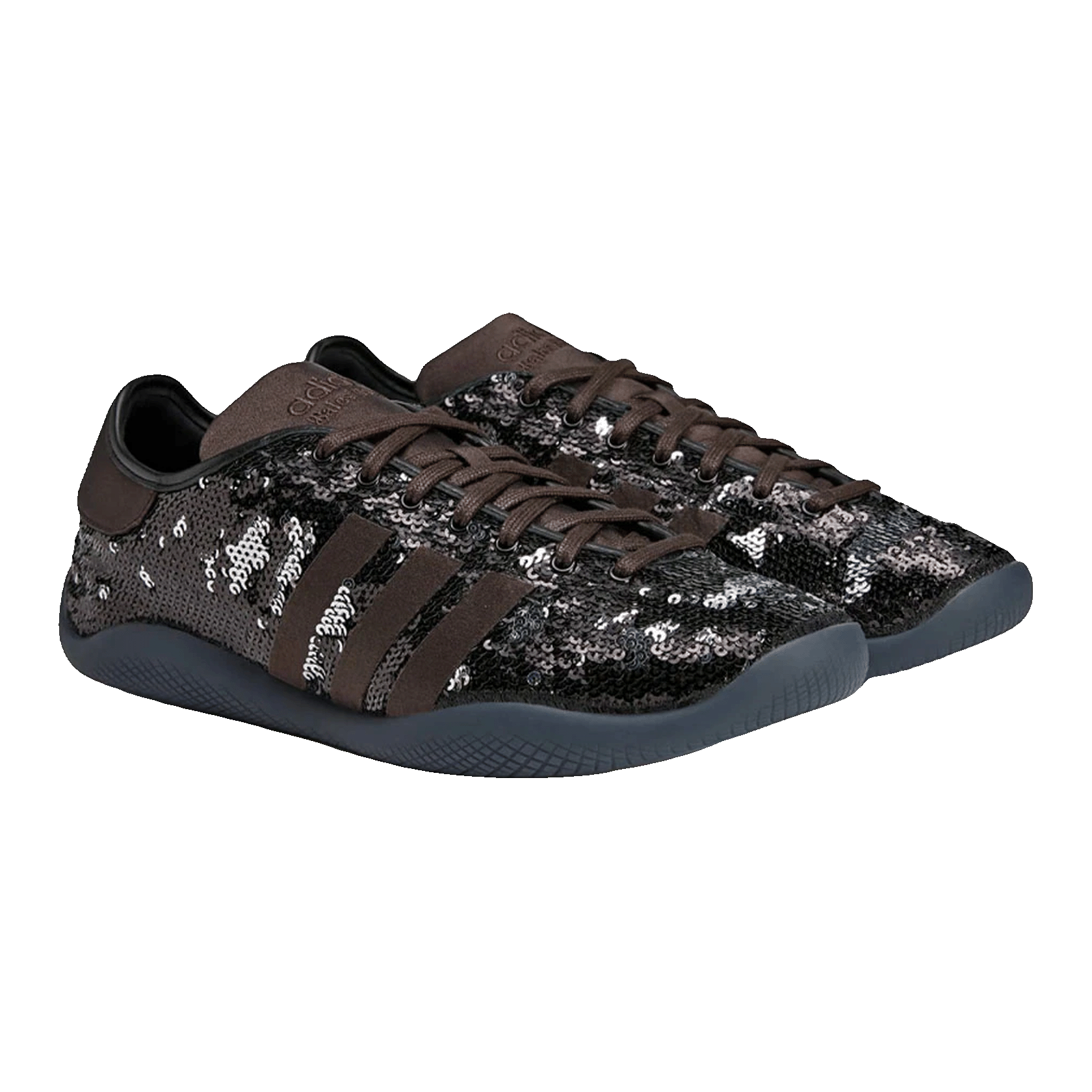 adidas Karintha Wales Bonner Black Dark Brown Sequin Side JR0259