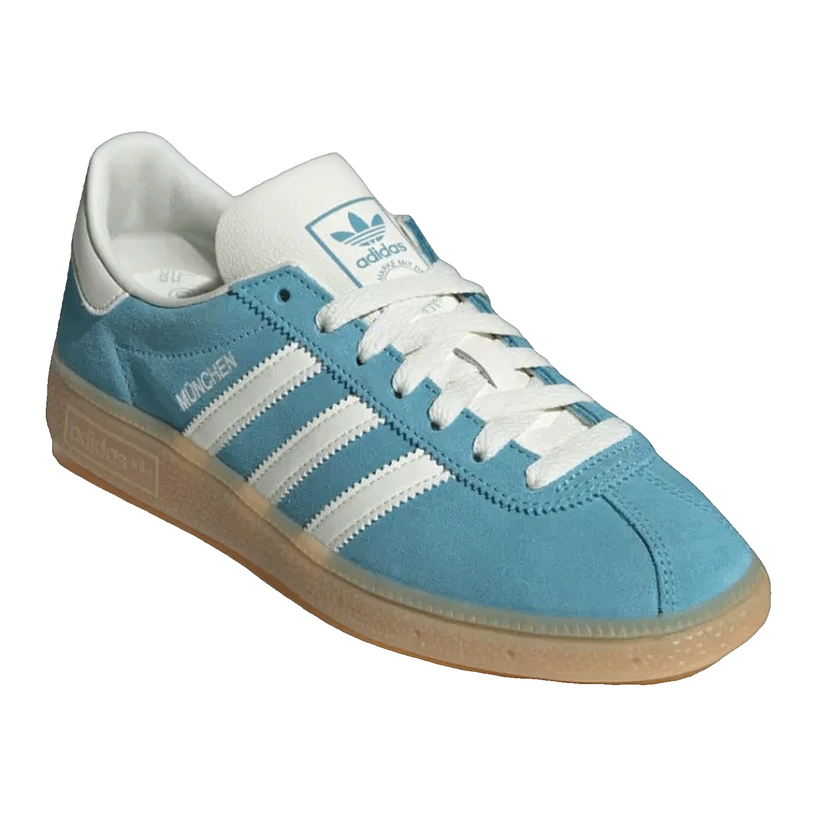 adidas Muenchen Preloved Blue Off White Silver Metallic (W) Side