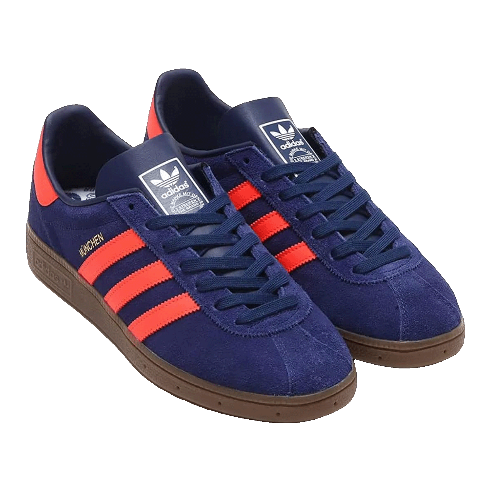 adidas Munchen Dark Blue Solar Red Side