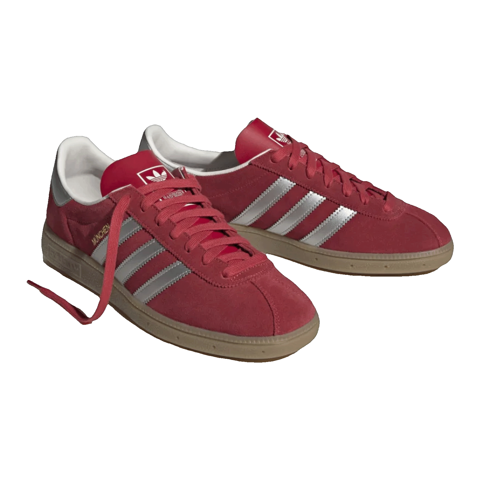 adidas Munchen Scarlet Matte Silver Gum Side