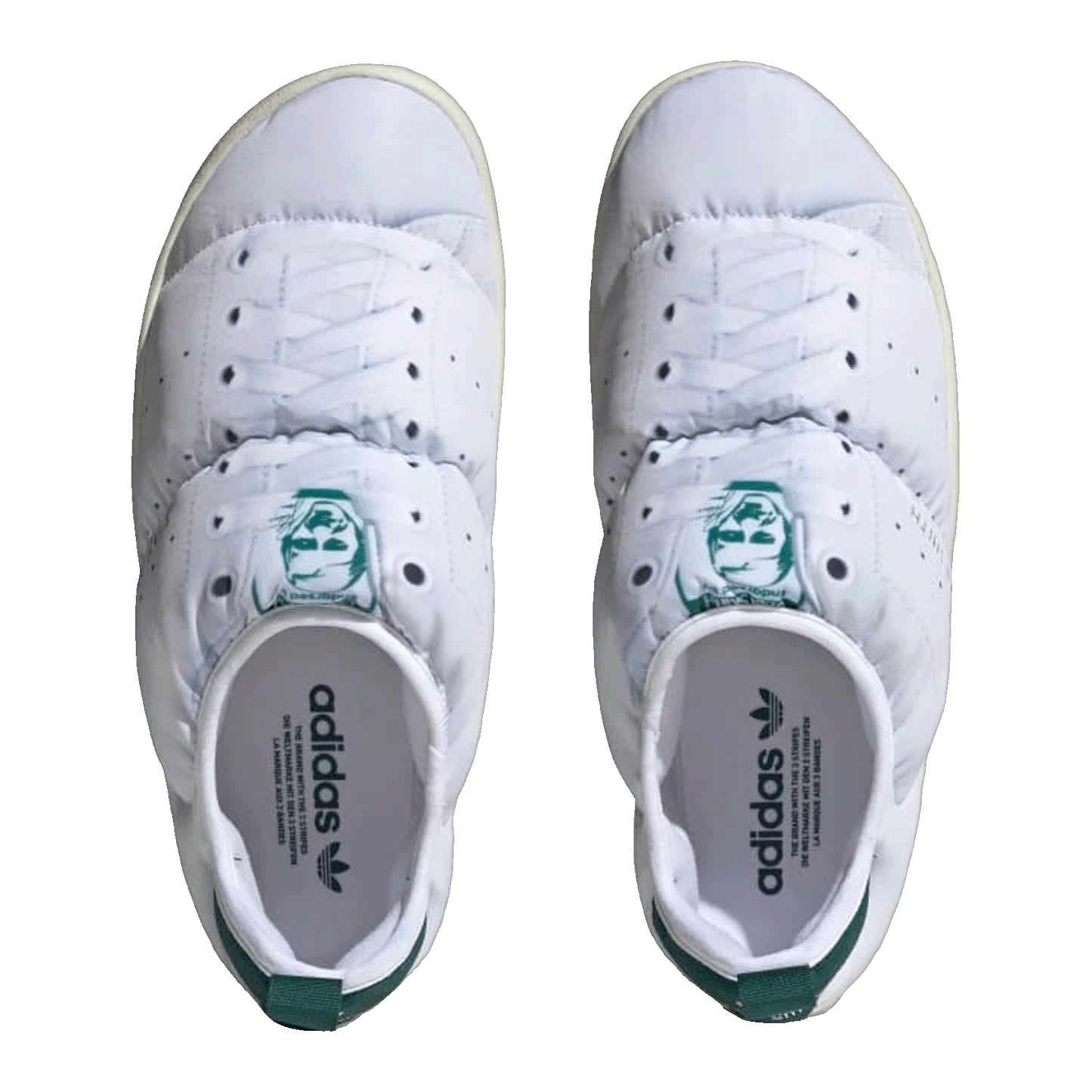 adidas Puffylette Stan Smith White Green Oben