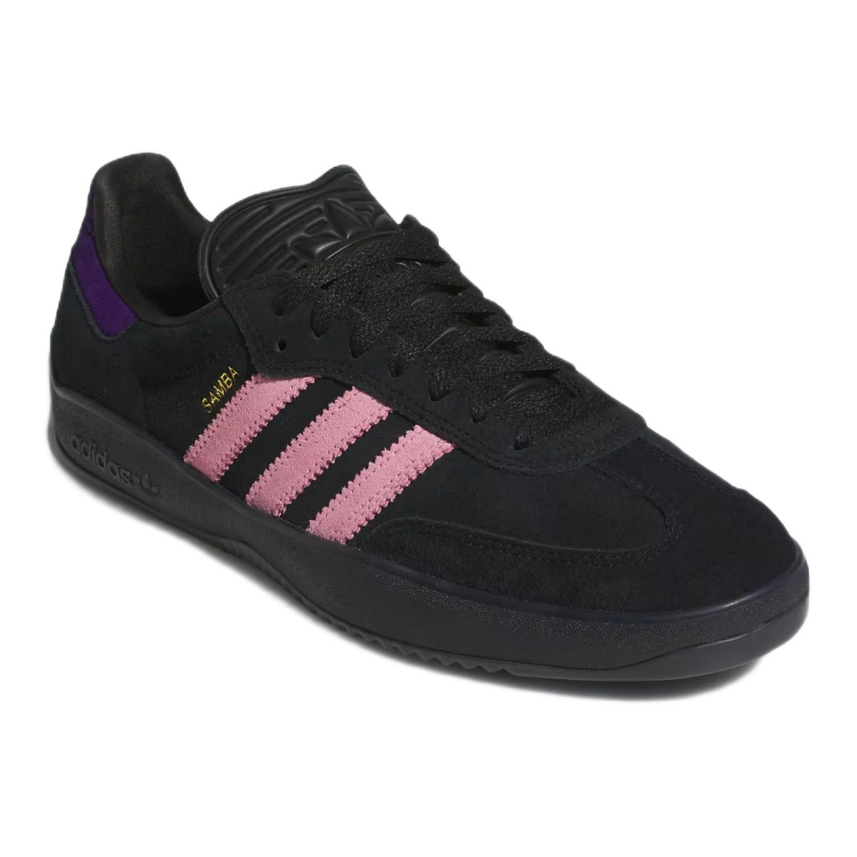 adidas Puig Samba Black Light Pink Purple Side KK3738