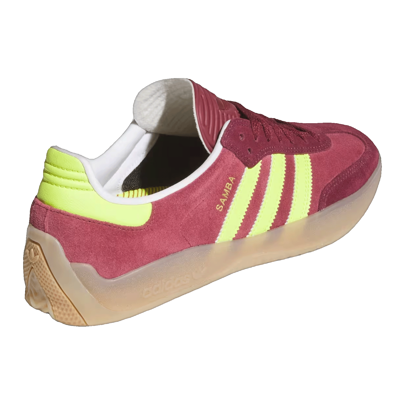 adidas Puig Samba Maroon Semi Solar Yellow Back KK3742
