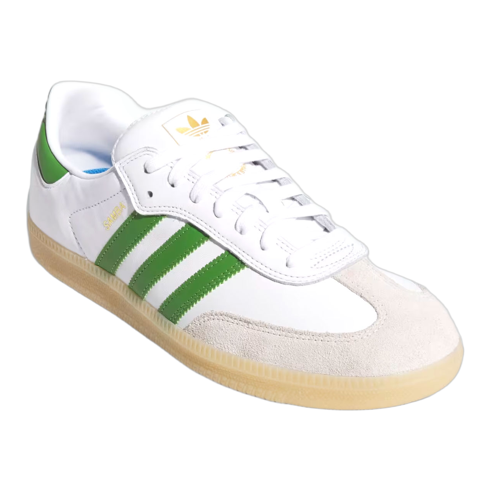 adidas Samba ADV Cloud White Crew Green Gum Side JP8522
