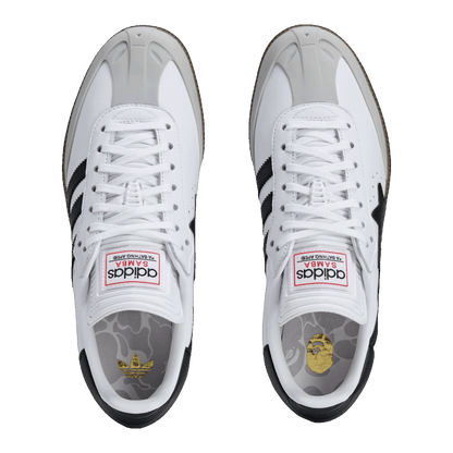 adidas Samba Bape White Black Gum Oben