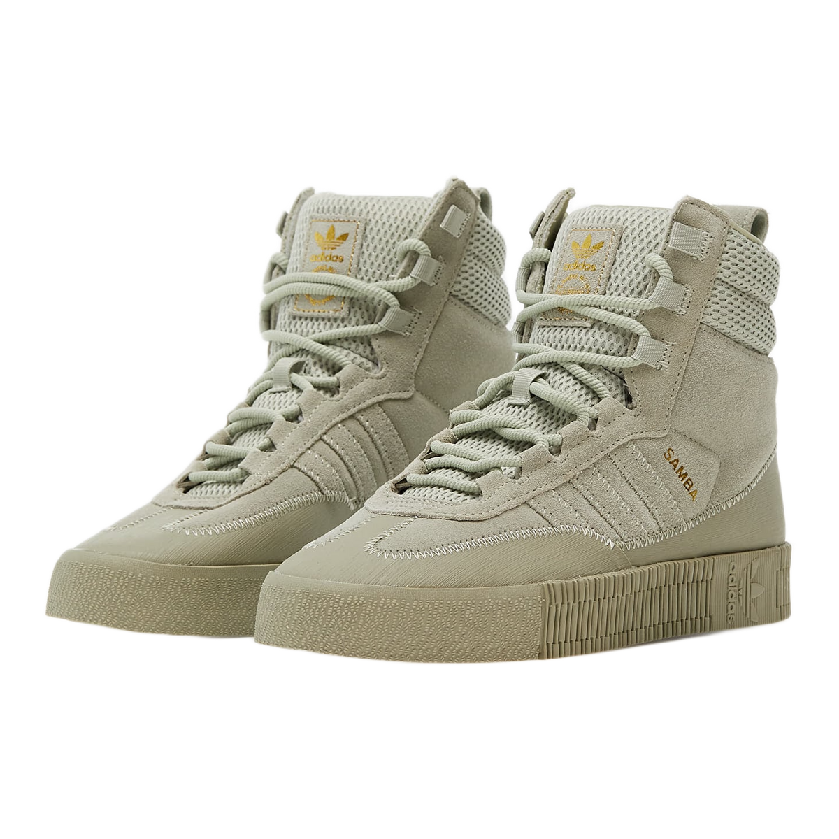 adidas Samba Boot Halo Green (W) Side GZ8108